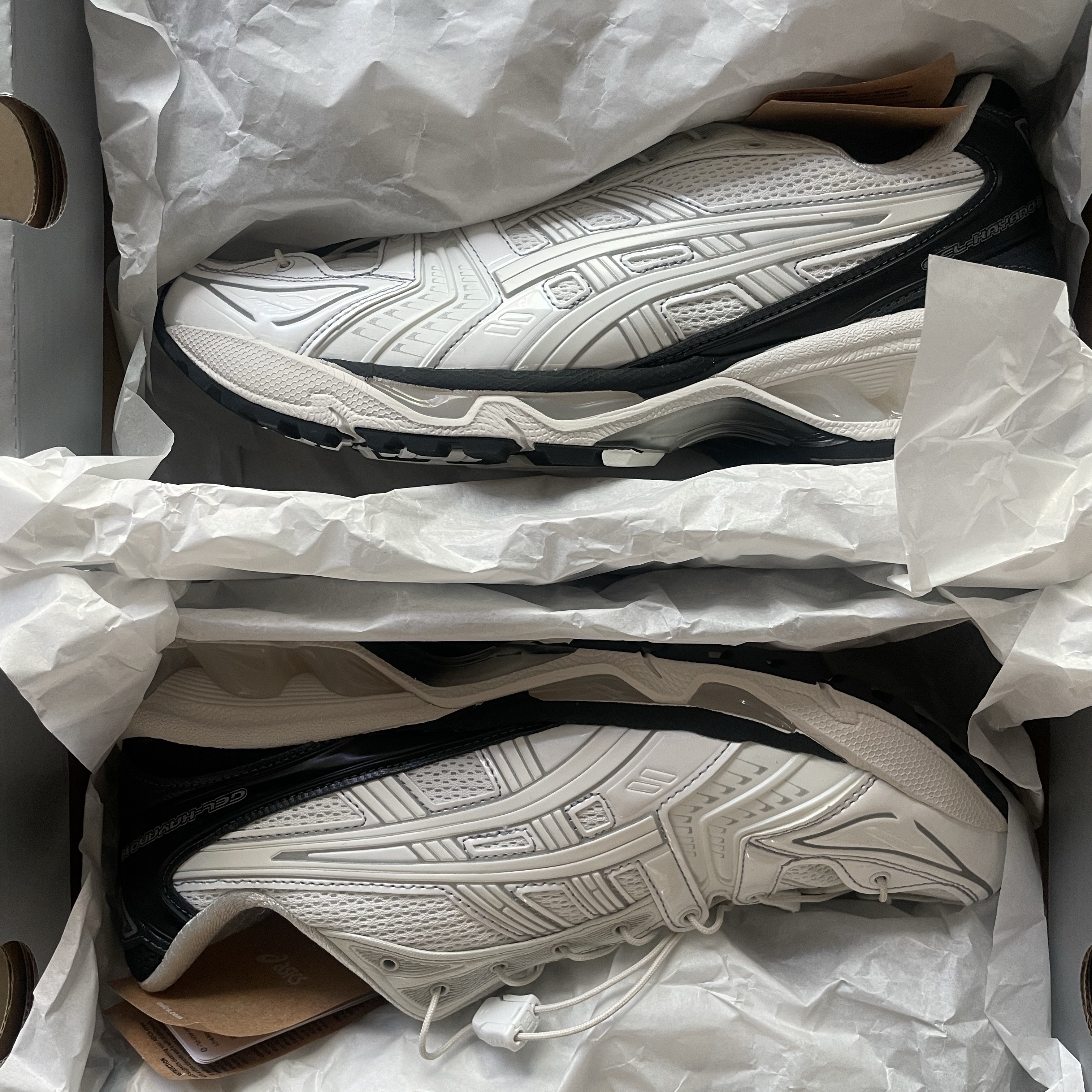 Asics x Unaffected Gel-Kayano 14 Galaxy White 착용 스타일