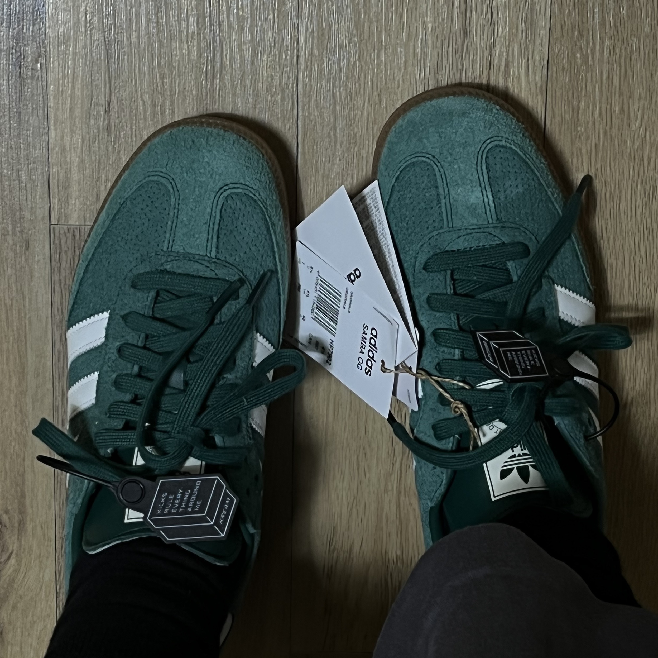 Adidas Samba OG Collegiate Green 착용 스타일