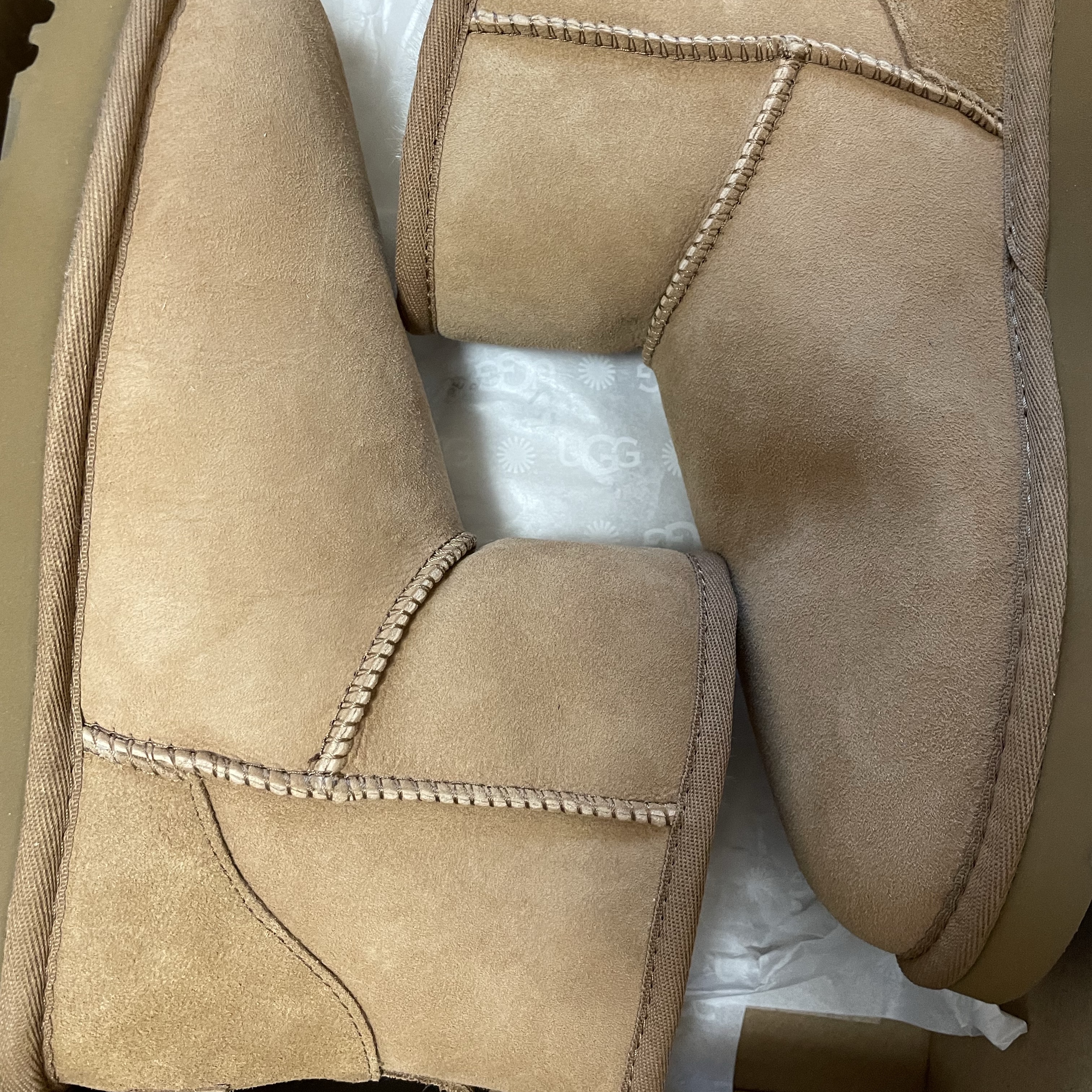 (W) UGG Classic Mini II Boots Chestnut 착용 스타일