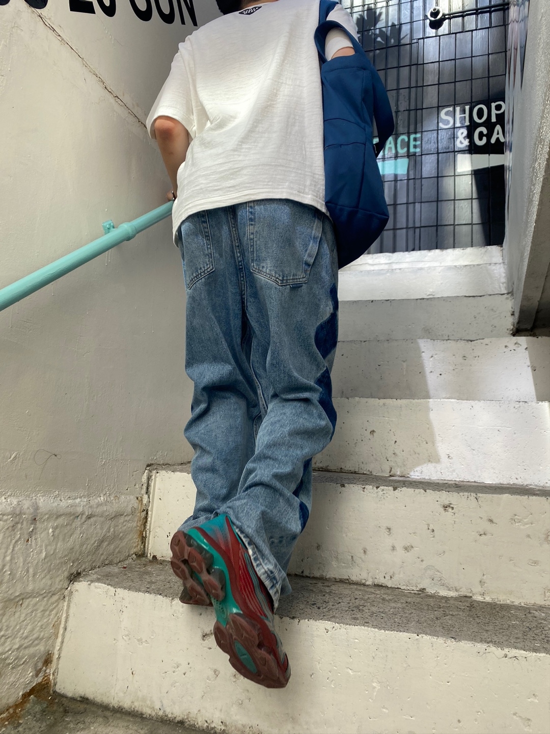 Asics x Kiko Kostadinov Gel-Quantum Levitrack Fired Brick, Human Made Graphic T-Shirt #15 White 착용 스타일