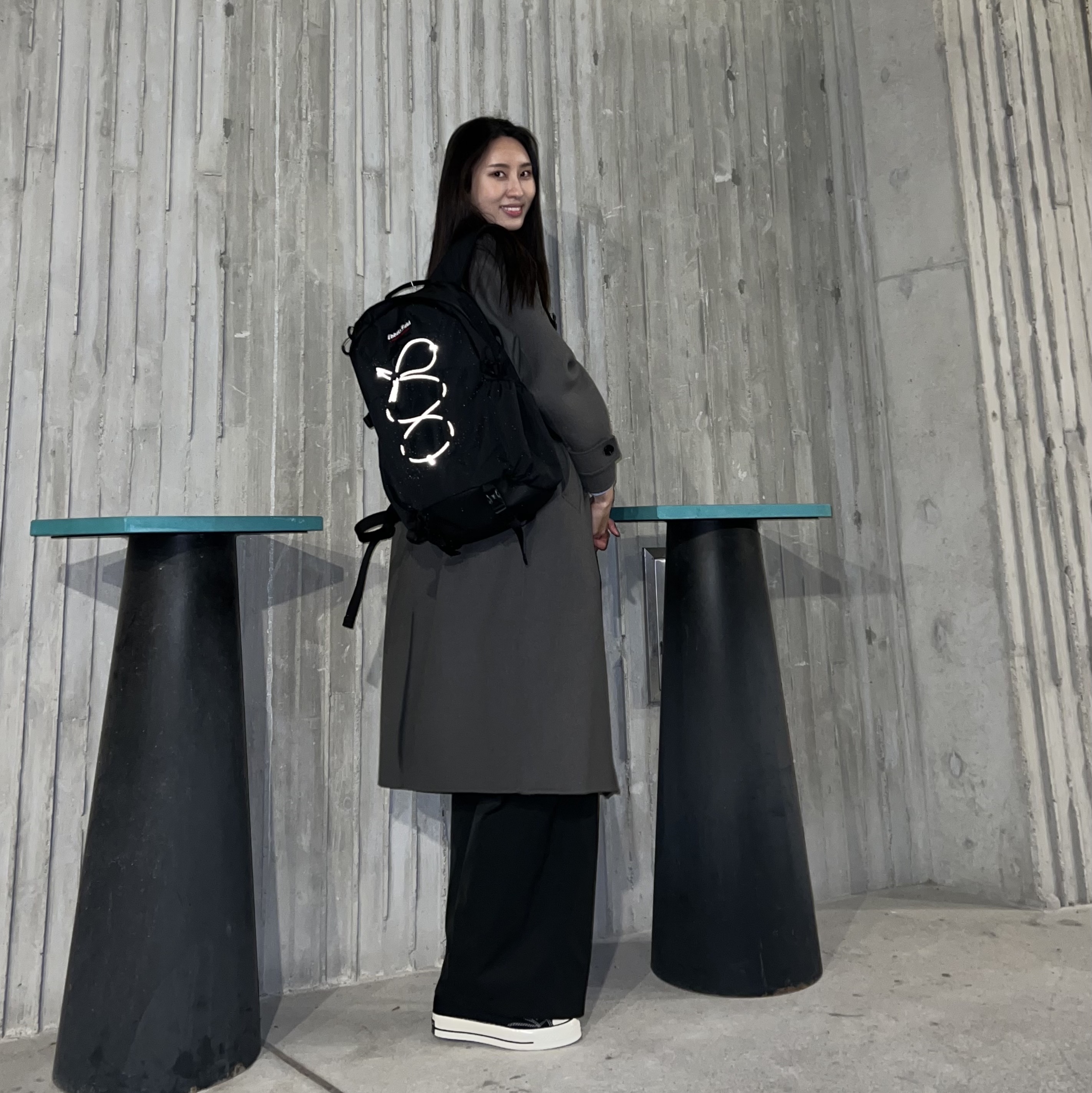 Converse Chuck 70 Ox Black - Standard, (W) S Max Mara James Single-Breasted Wool and Cashmere Coat Black 착용 스타일 - 1