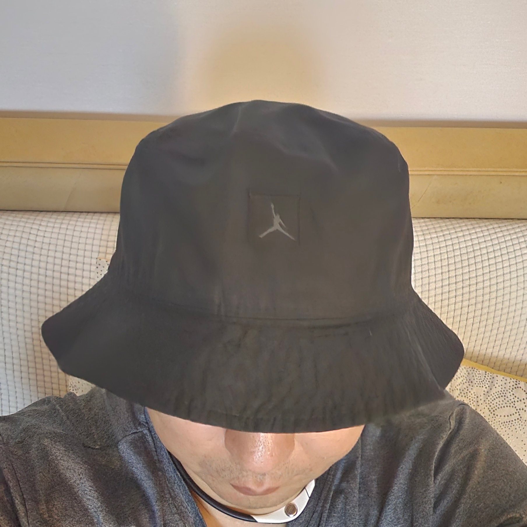Jordan Jumpman Washed Bucket Hat Black 착용 스타일