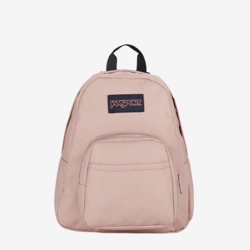 Jansport Half Pint Mini Backpack Misty Rose 착용 스타일
