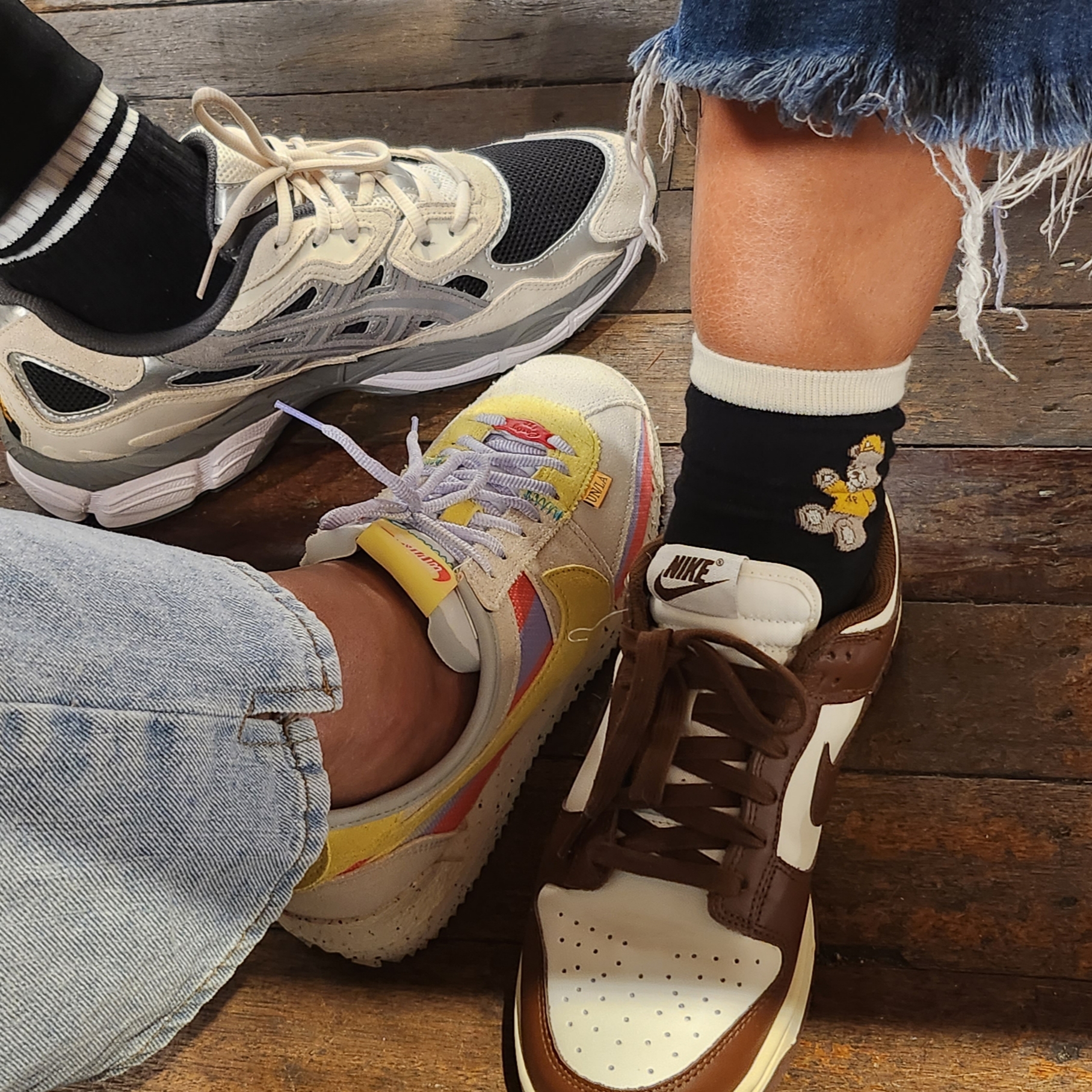 (W) Nike Dunk Low Sail Cacao Wow, Nike x Union Cortez SP Lemon Frost 착용 스타일