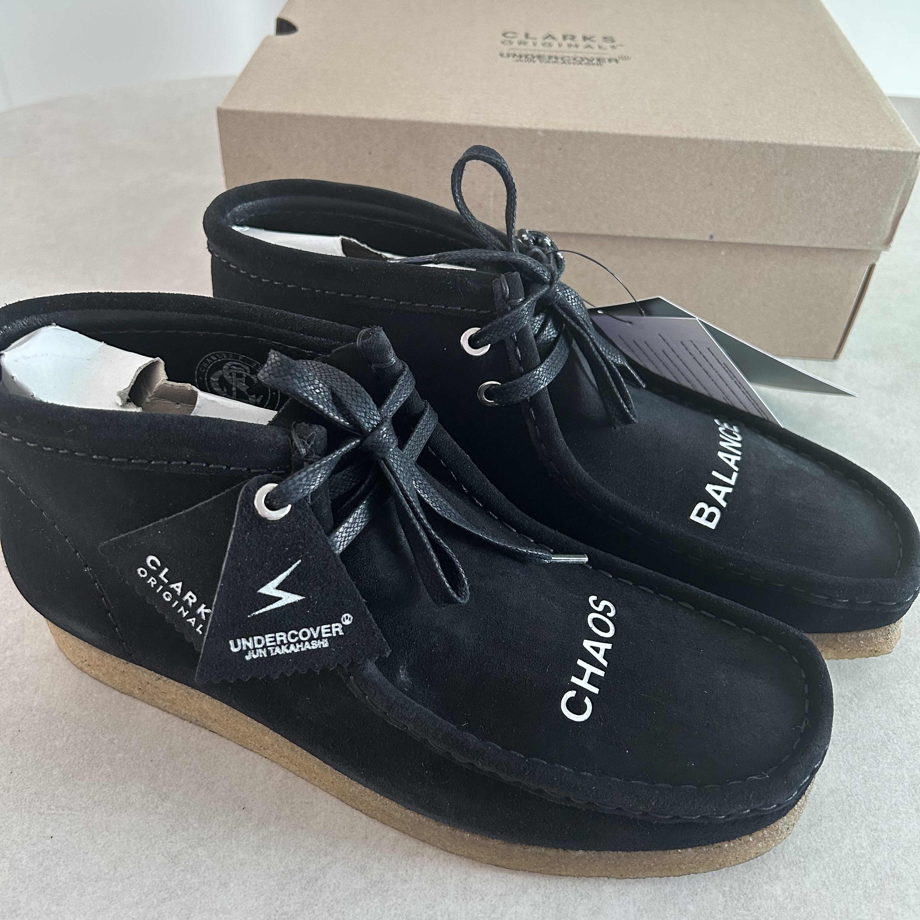 Clarks x Undercover Wallabee Boot Black 착용 스타일