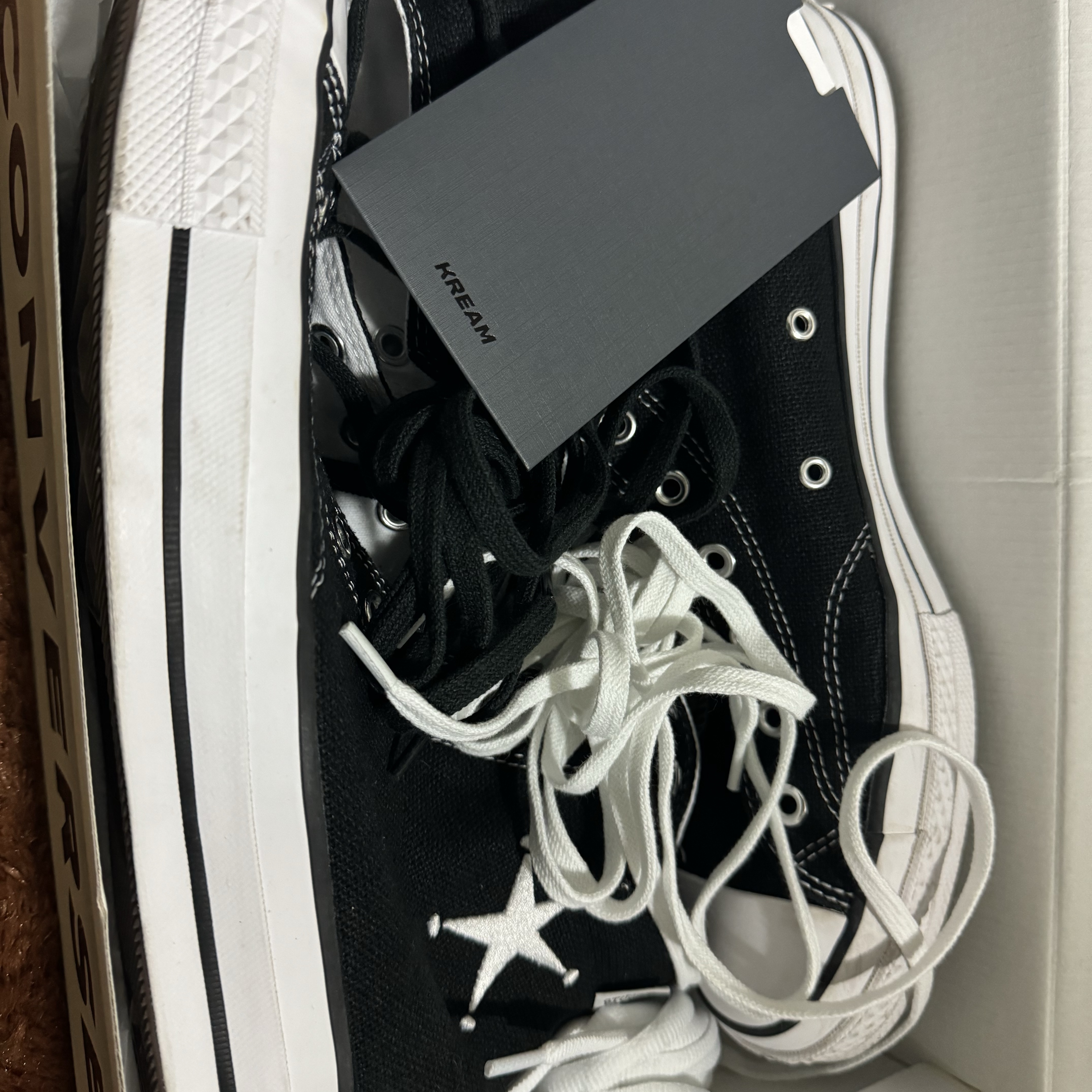 Converse x Stussy Chuck 70 High Black 착용 스타일