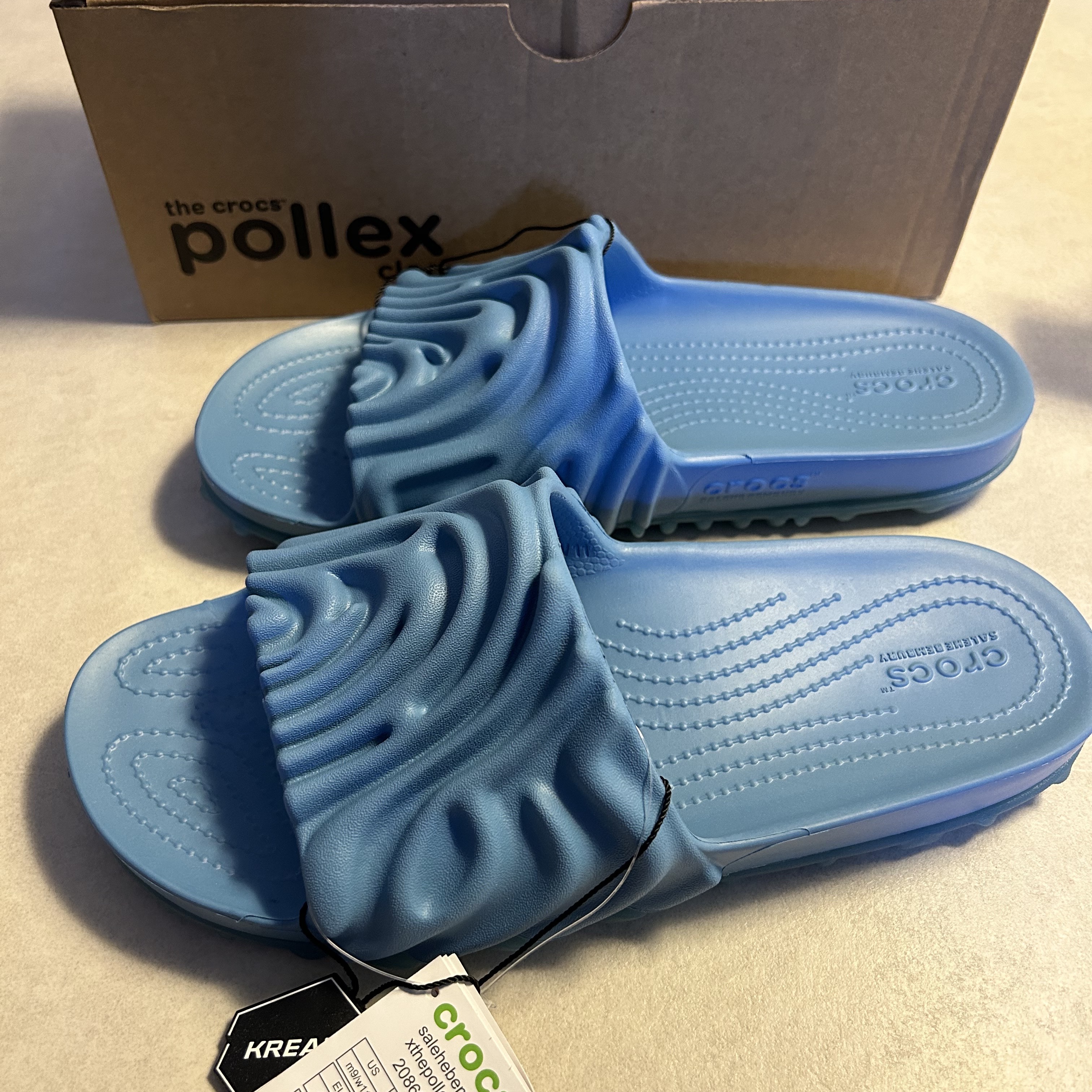 Crocs x Salehe Bembury Pollex Slide Tashmoo 착용 스타일