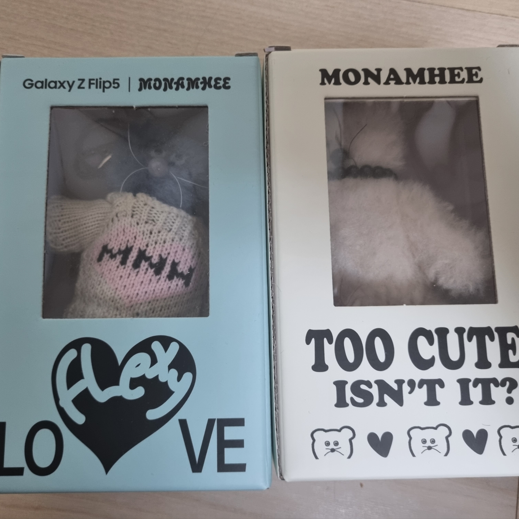 Monamhee Love Flexy Keyring Blue, [KREAM 단독] Monamhee Creami Keyring Cream 착용 스타일