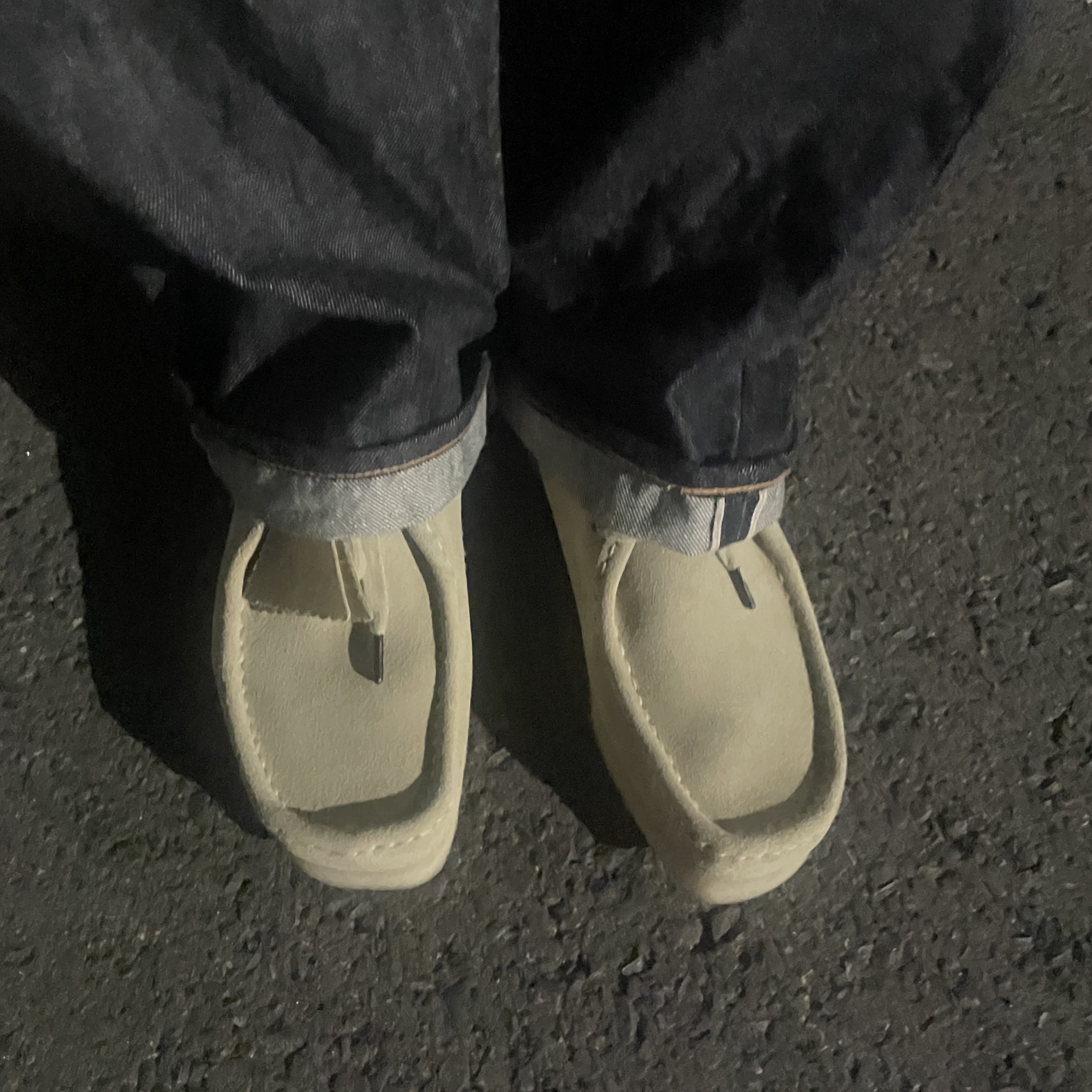 Clarks Wallabee Maple Suede 착용 스타일