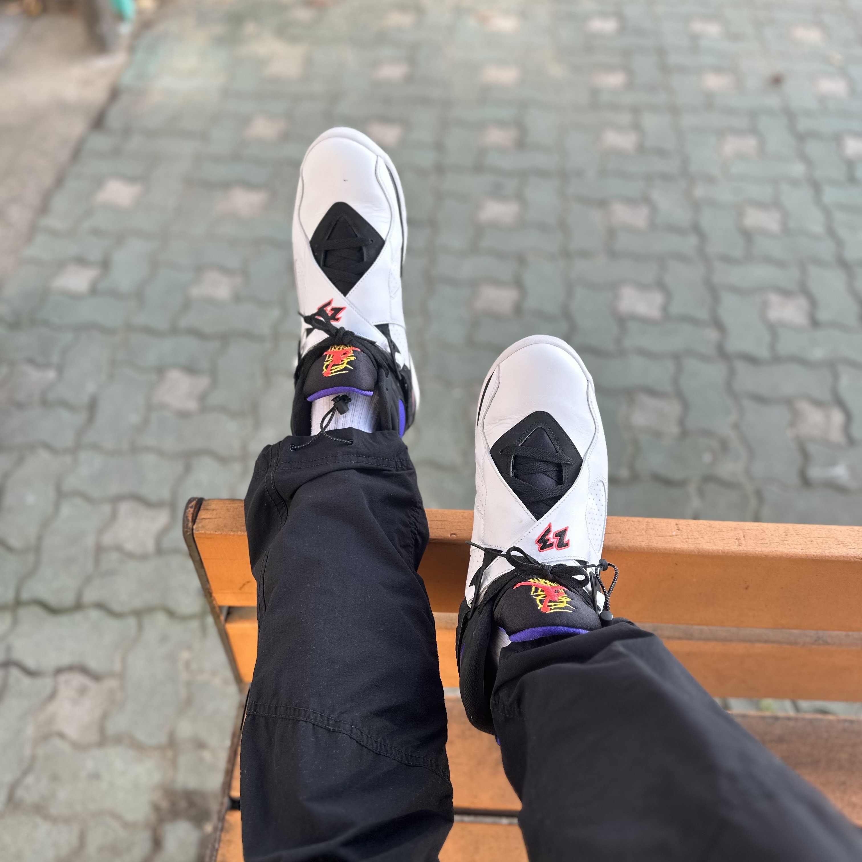 Jordan 8 Retro Three-Peat 착용 스타일 - 1