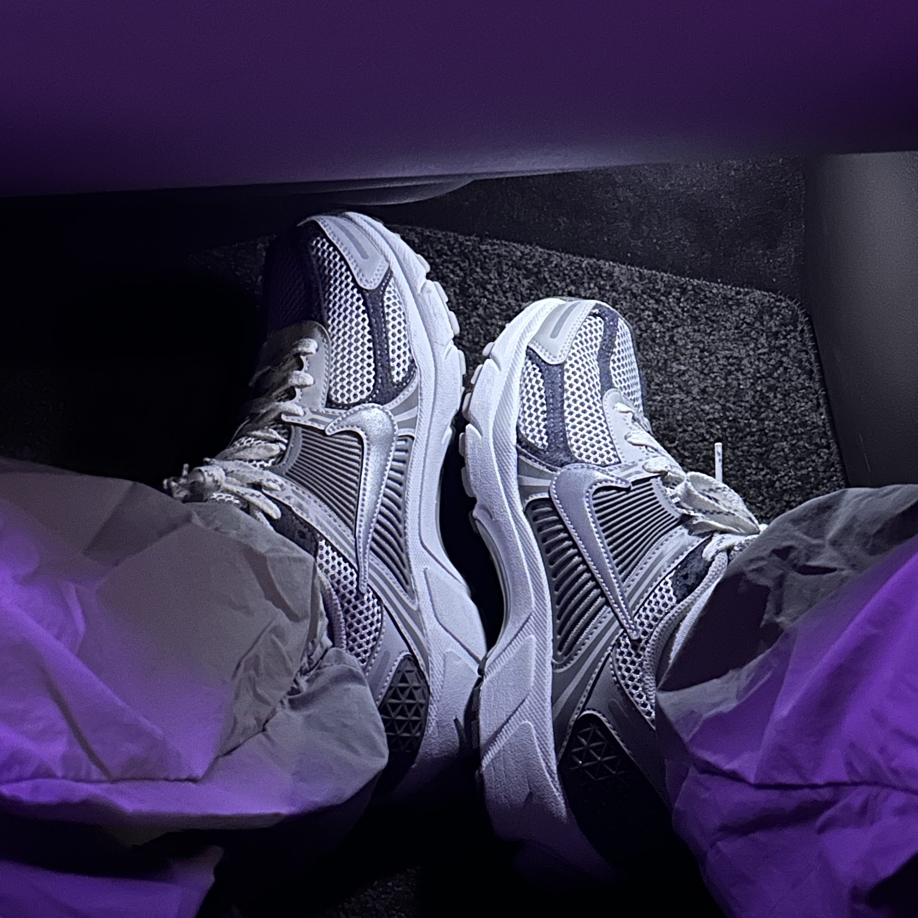 Nike Zoom Vomero 5 PRM Light Iron Ore and Flat Fewter 착용 스타일