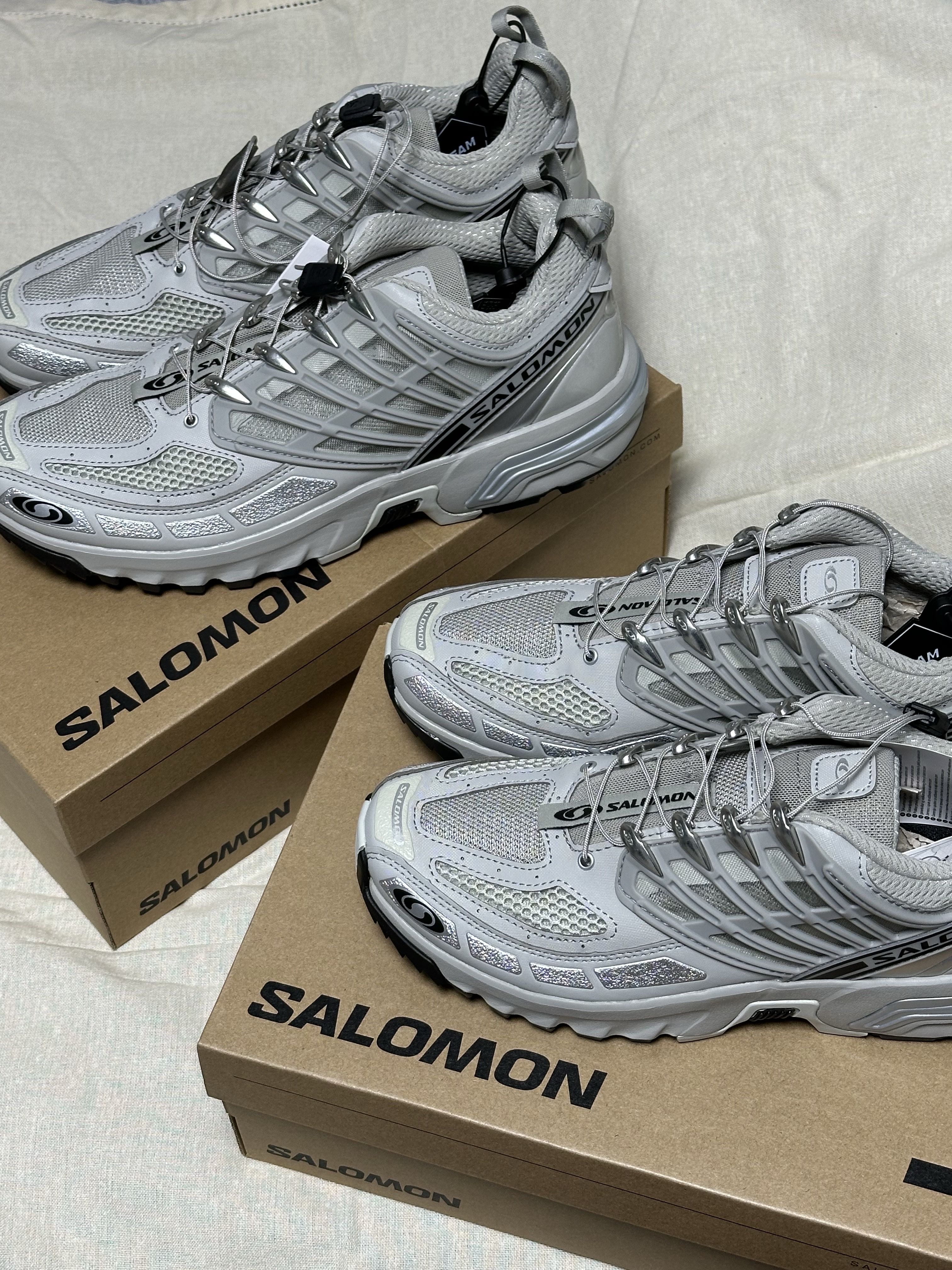 Salomon ACS Pro Metal Ghost 착용 스타일