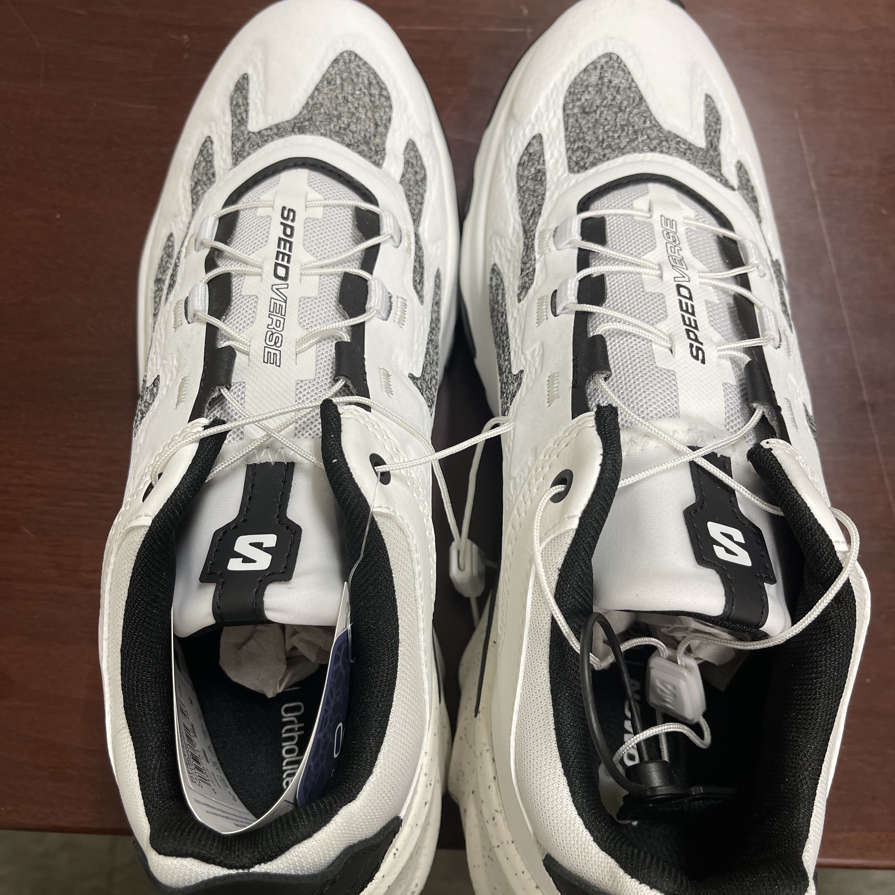 Salomon Speedverse PRG White Vanilla Ice 착용 스타일 - 2