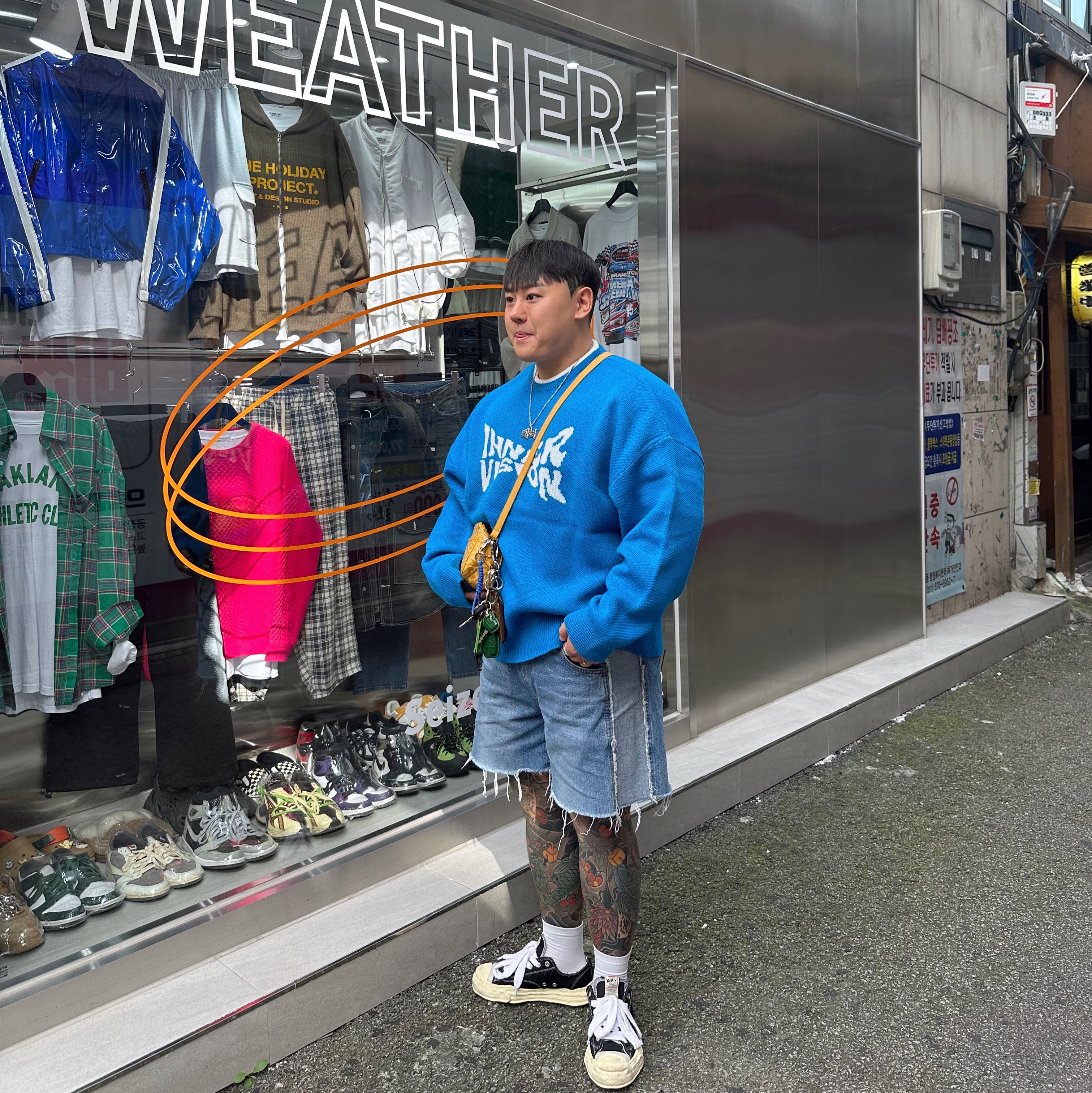 Maison Mihara Yasuhiro Hank VL OG Sole Canvas Low-top Sneakers Black, Goyard Cap-Vert PM Bag Yellow 착용 스타일 - 3