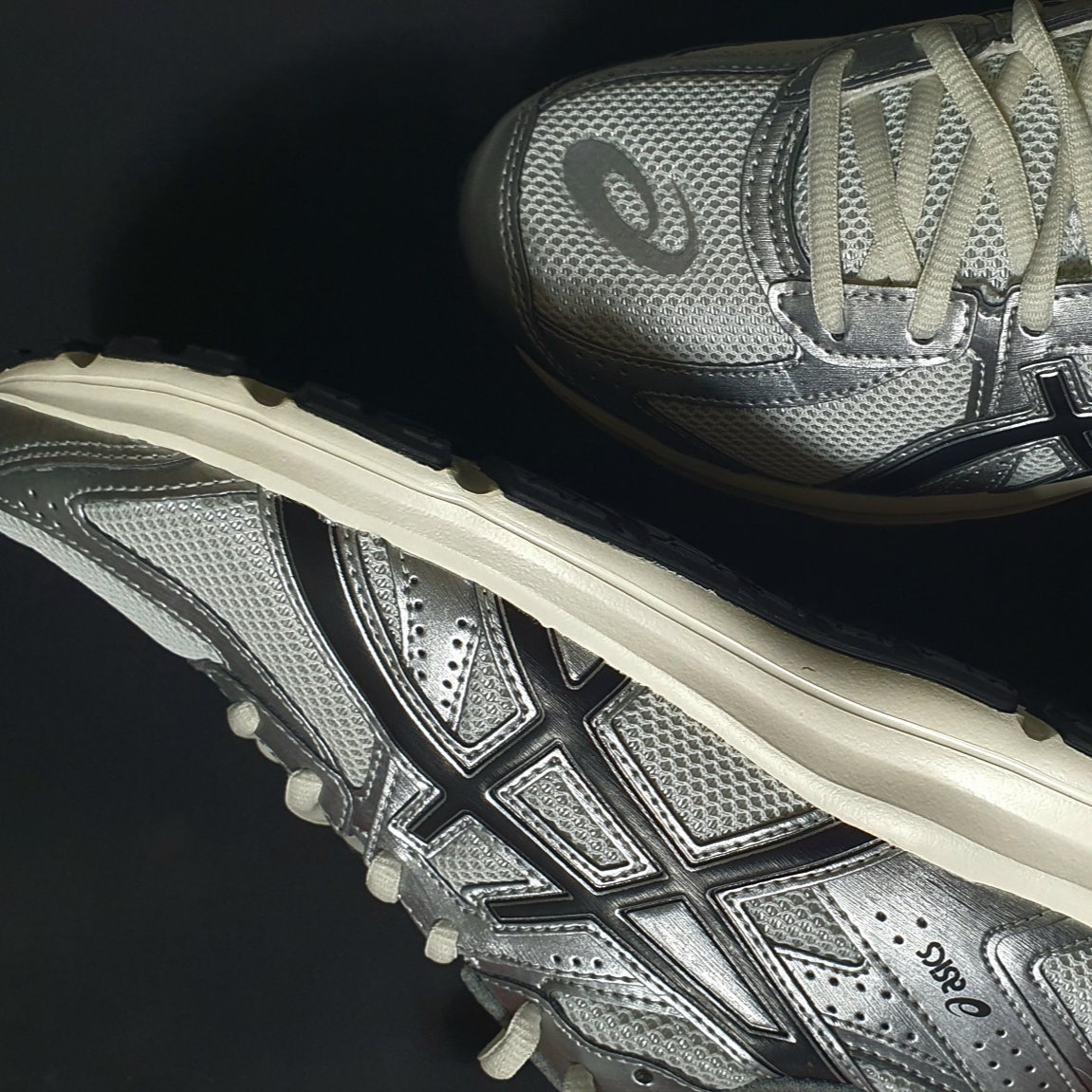Asics Jog 100 S White Black - 2E Wide 착용 스타일