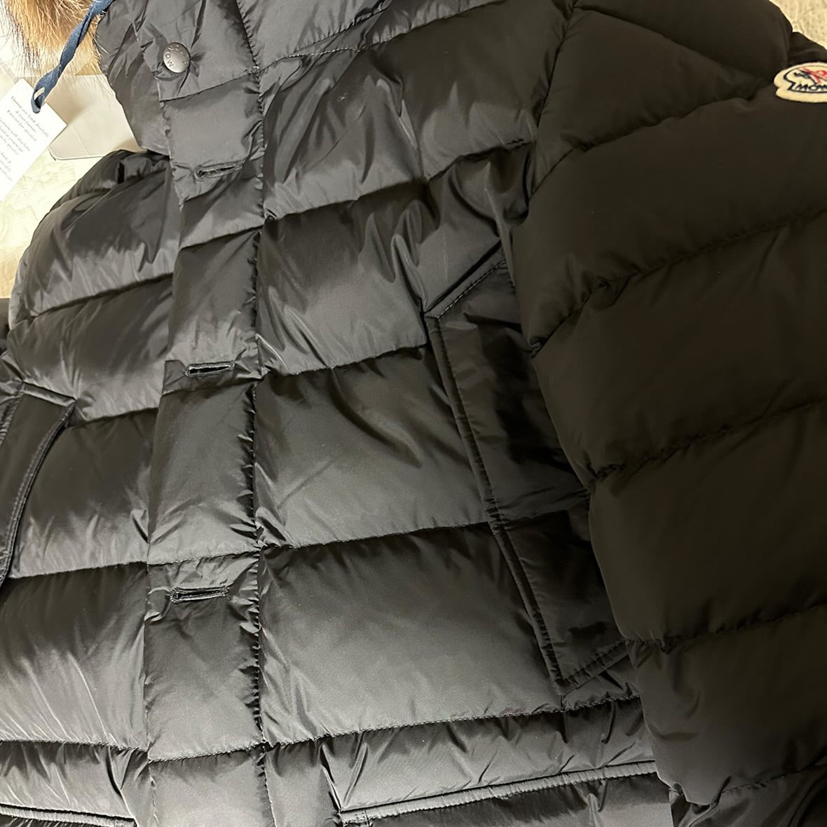 Moncler Cluny Long Down Jacket Black - 23FW 착용 스타일