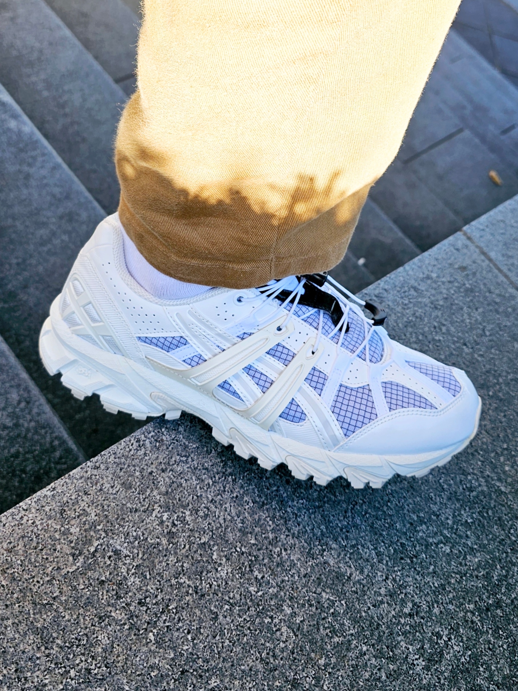 (W) Asics x Matin Kim Gel-Sonoma 15-50 Glacier Grey White 착용 스타일