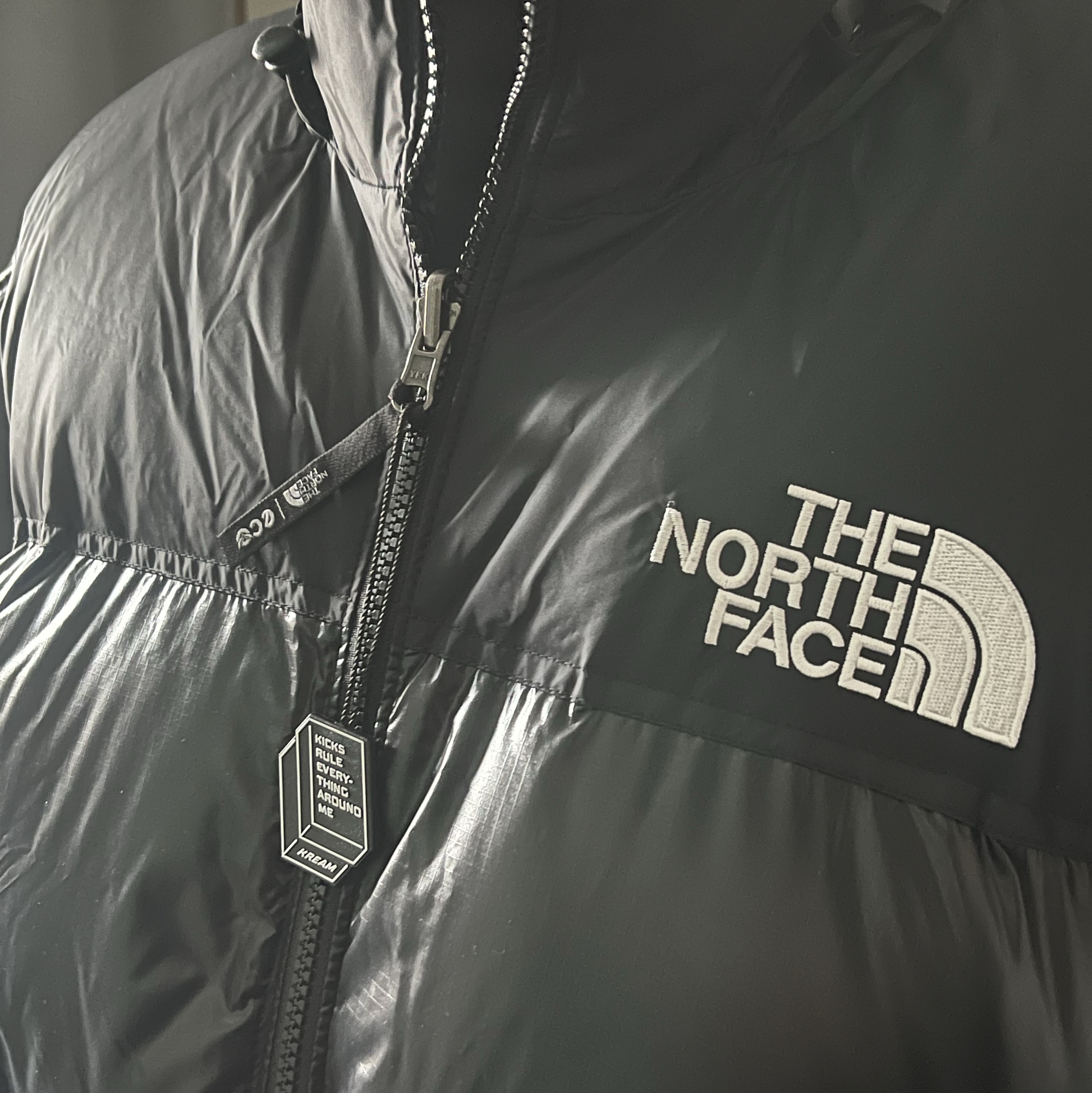 The North Face 1996 Eco Nuptse Jacket Real Black 착용 스타일 - 1