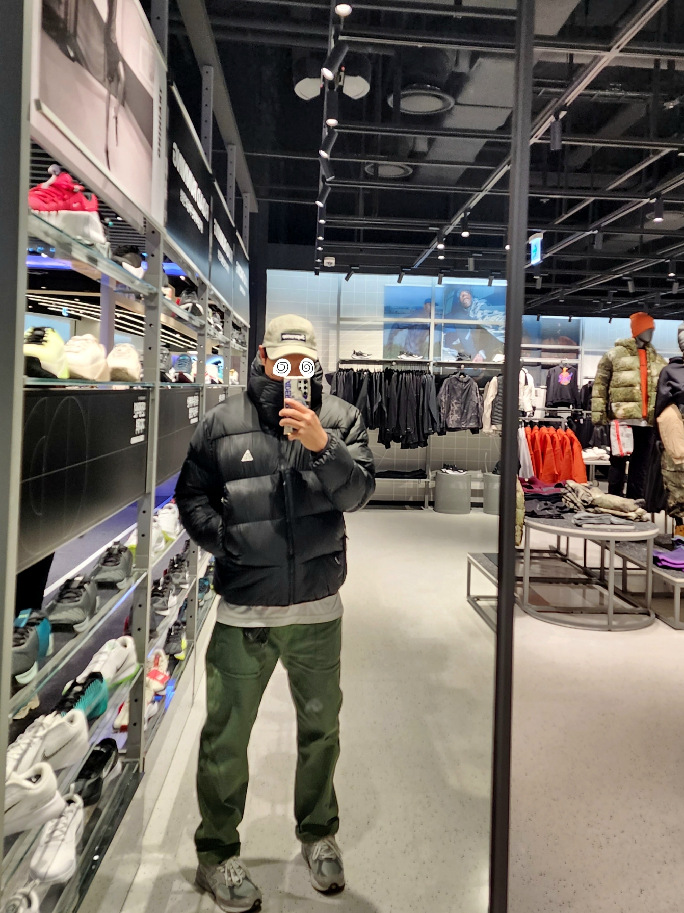 Supreme Denim Camp Cap Dirty Indigo - 23SS, Nike ACG Therma-Fit ADV Lunar Lake Puffer Jacket Black - Asia 착용 스타일