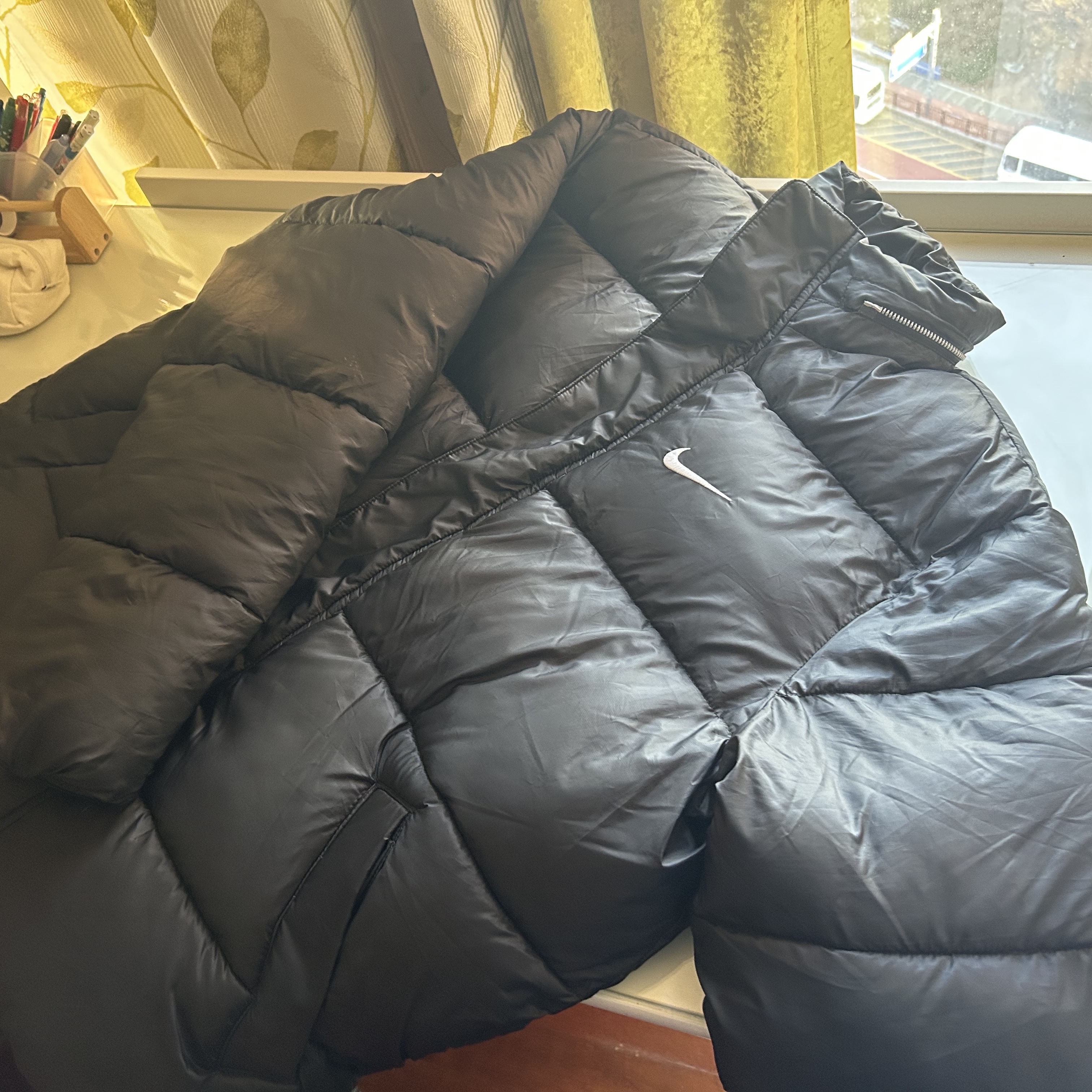 Nike Life Therma-Fit Puffer Jacket Black - Asia 착용 스타일