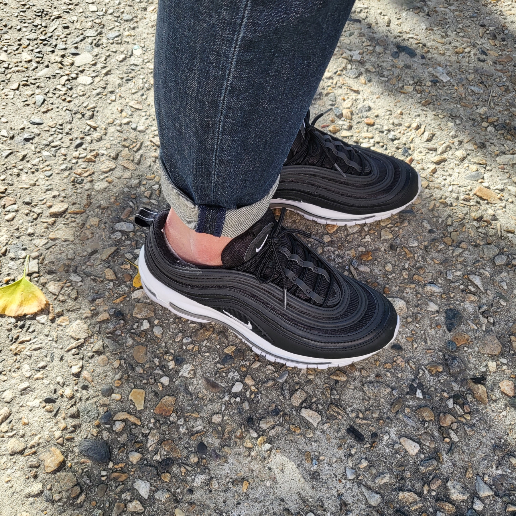 Nike Air Max 97 Black White 착용 스타일