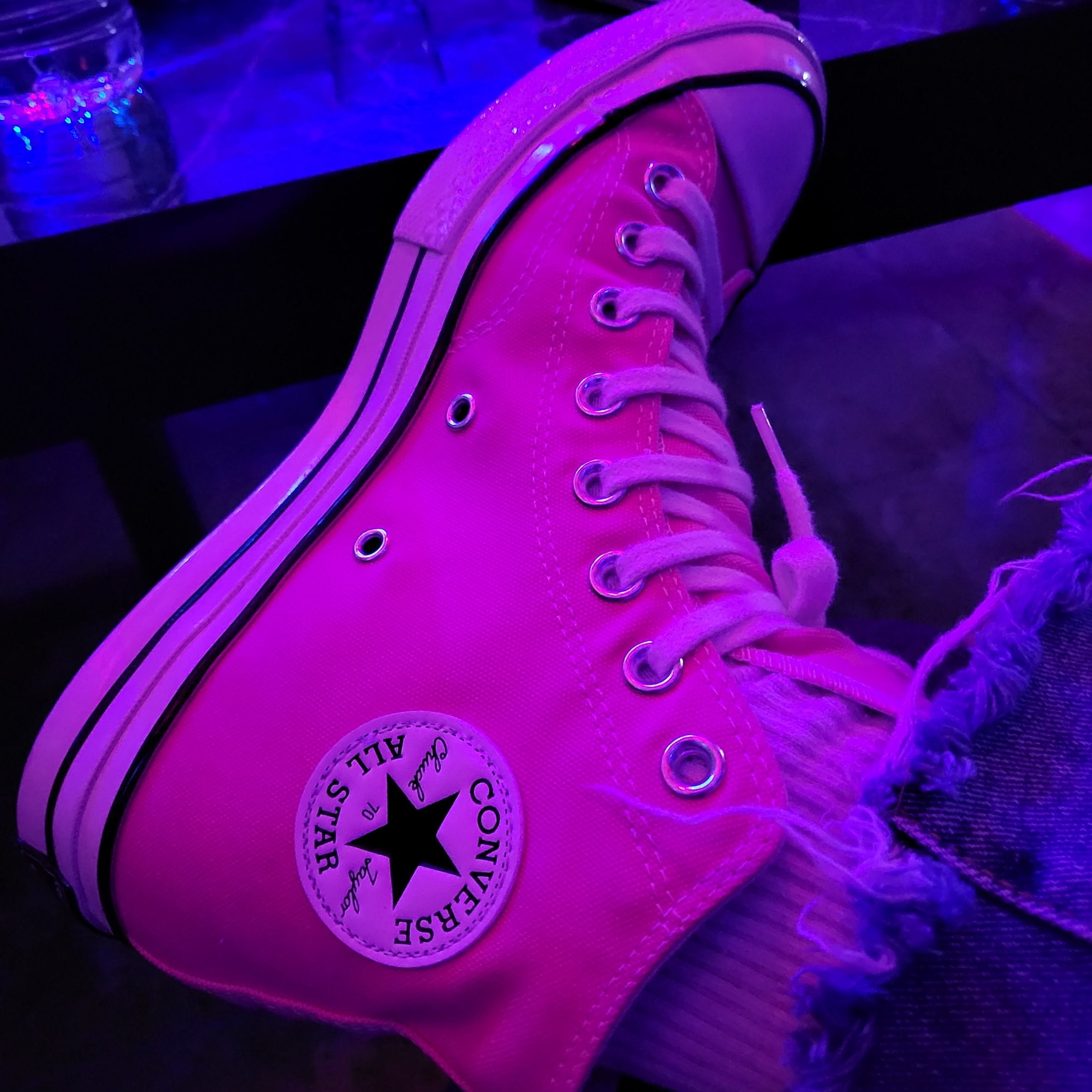 Converse Chuck 70 High Vintage Canvas Pink 착용 스타일 - 2