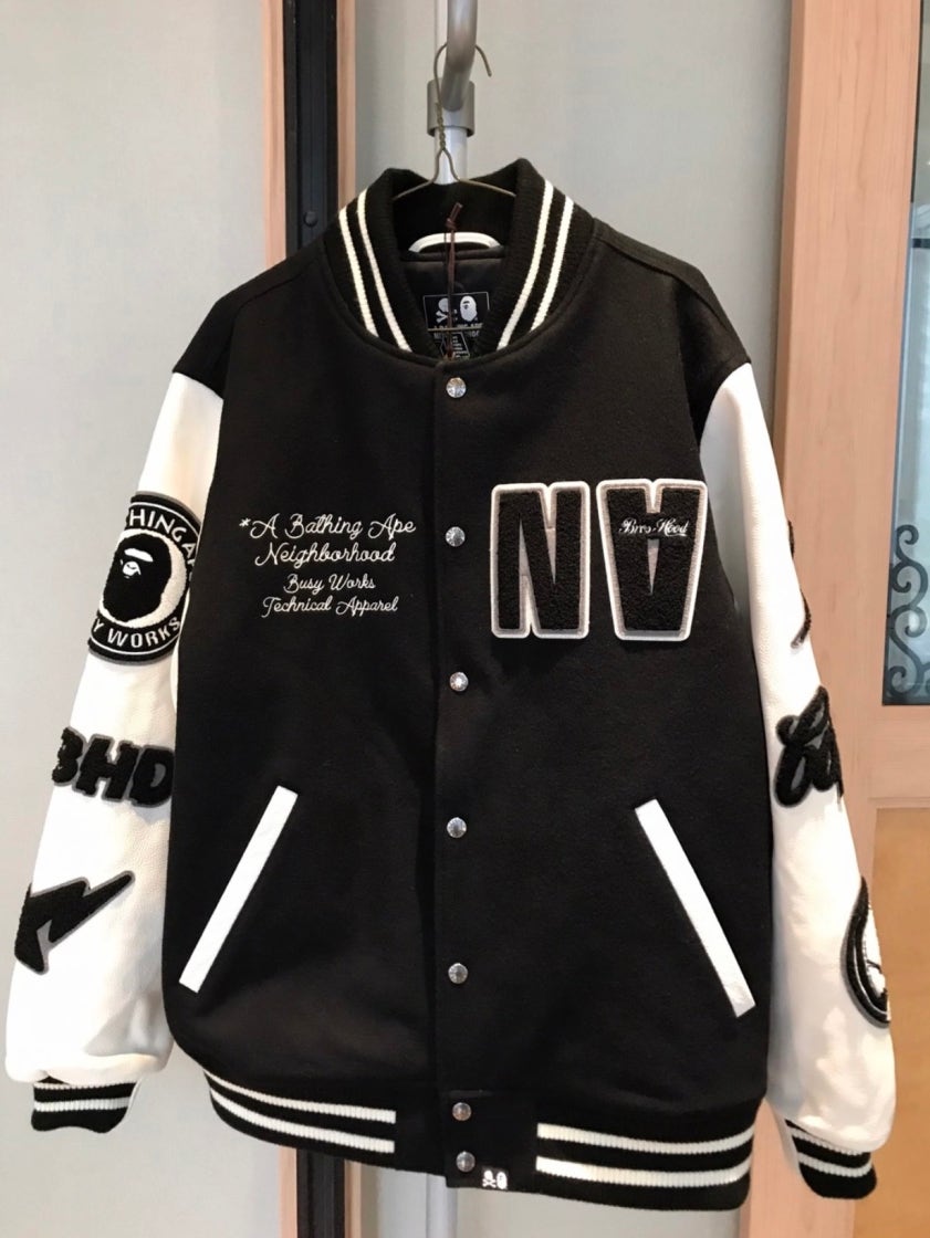 ジャケット・アウター NEIGHBORHOOD A BATHING APE Varsity bape BAPE X NBHD 】VARSITY JACKET | bape.com