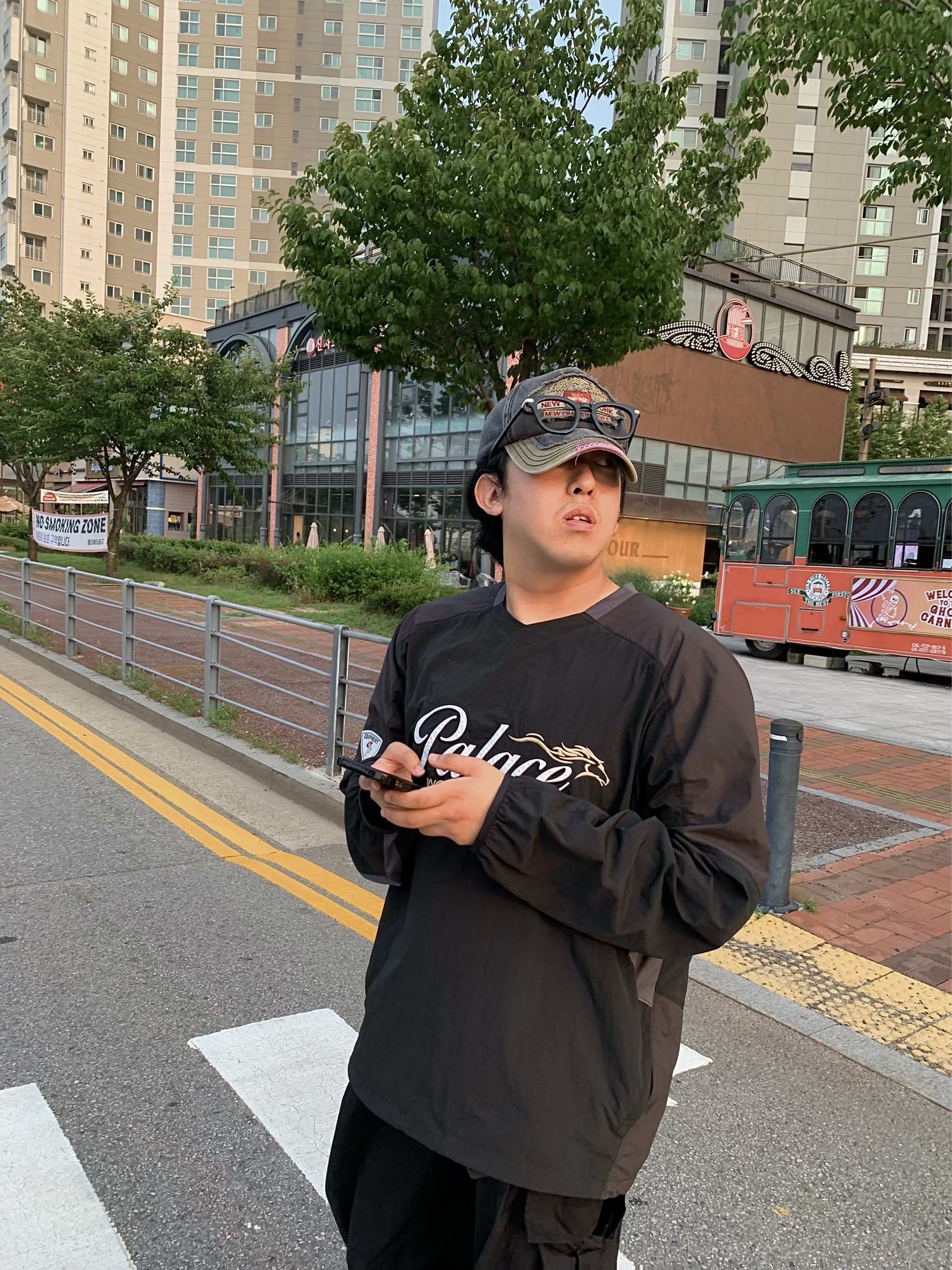 Palace Horsepower Crew Black - 20SS, Asics Jog 100 S Sheet Rock - 2E Wide 착용 스타일 - 2