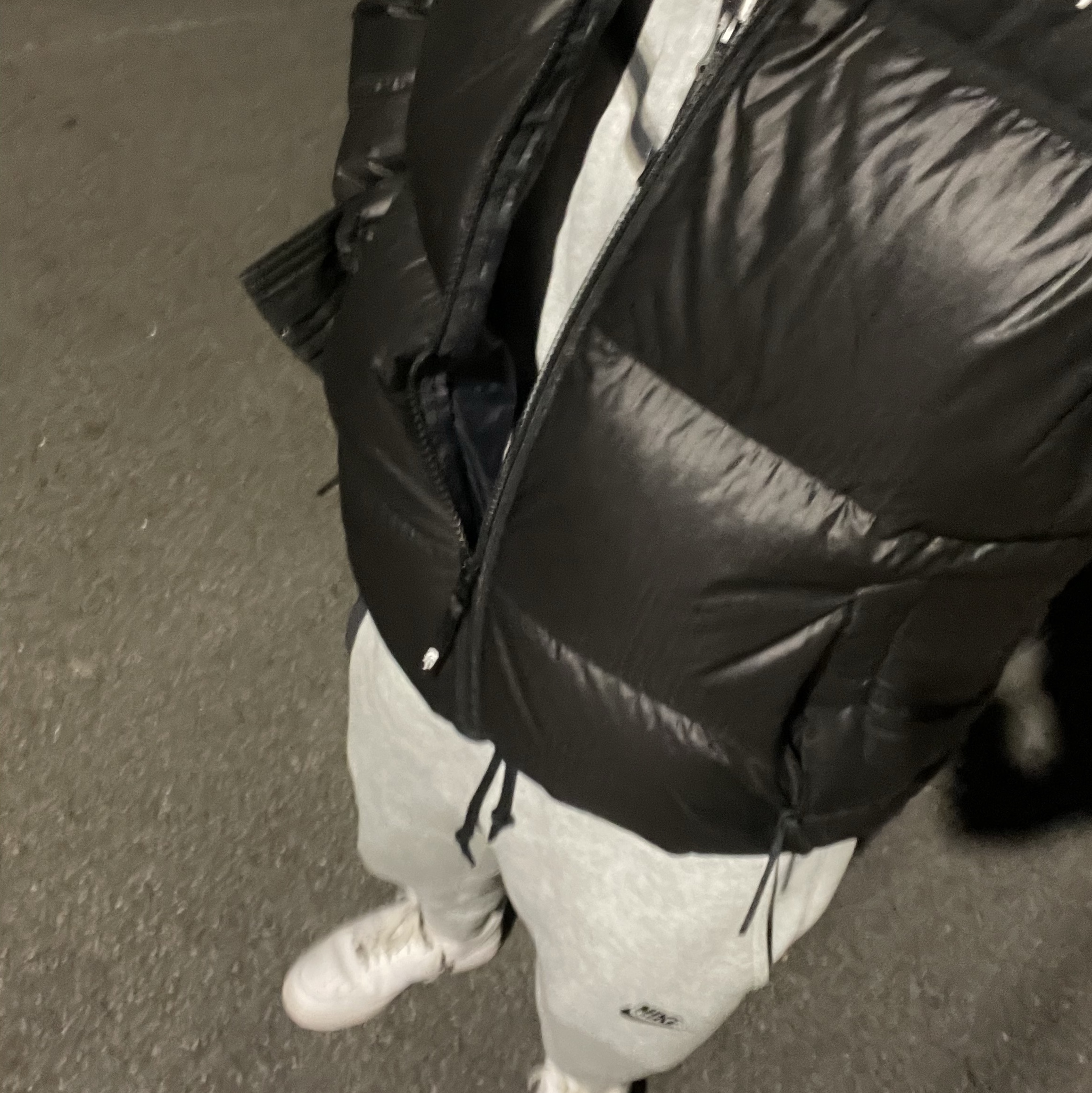 Nike Air Force 1 '07 Low White, Nike NSW Tech Fleece Full Zip Hoodie Dark Grey Heather - Asia 착용 스타일 - 1