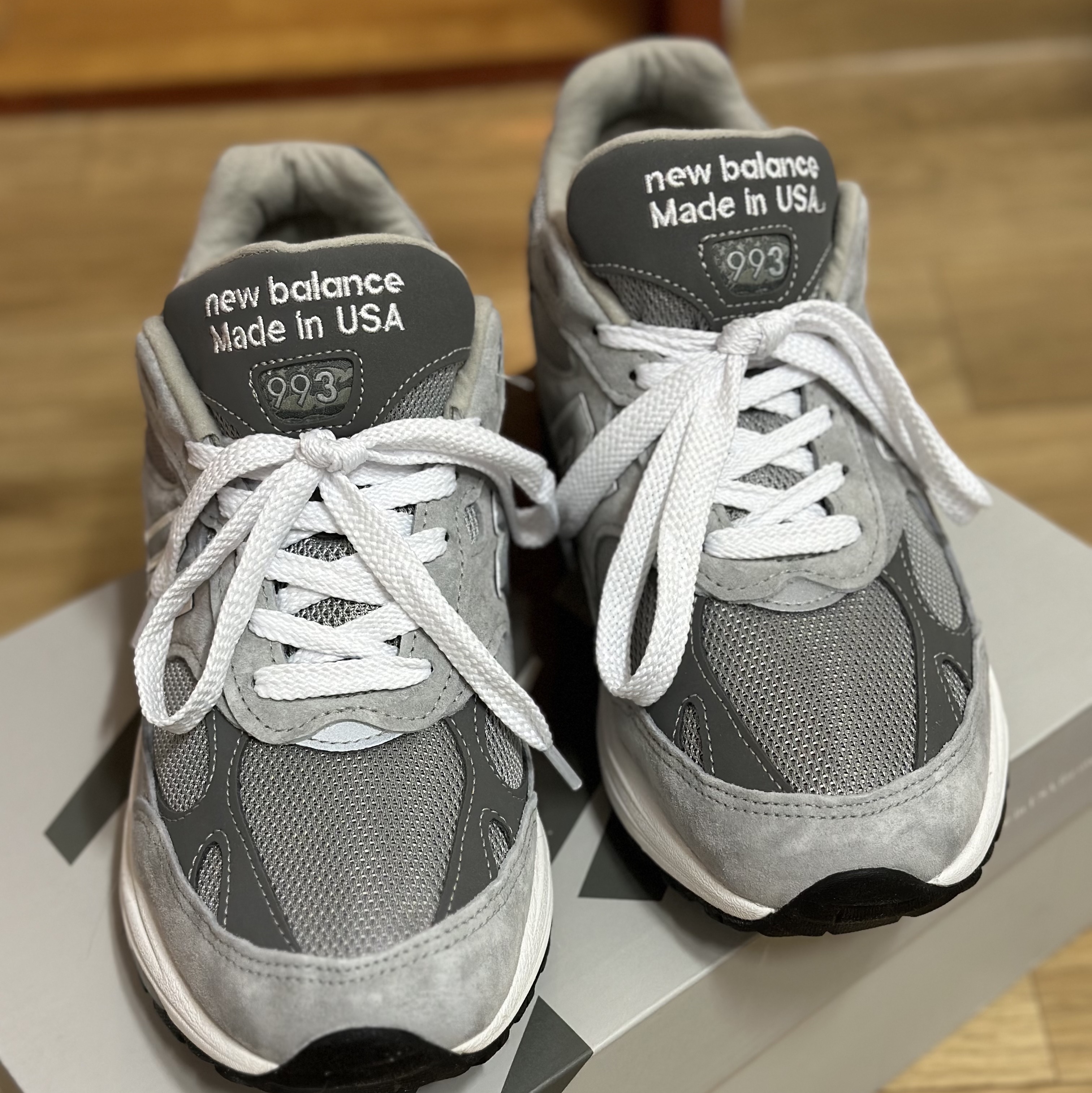 New Balance 993 Made in USA Grey - D Standard 착용 스타일