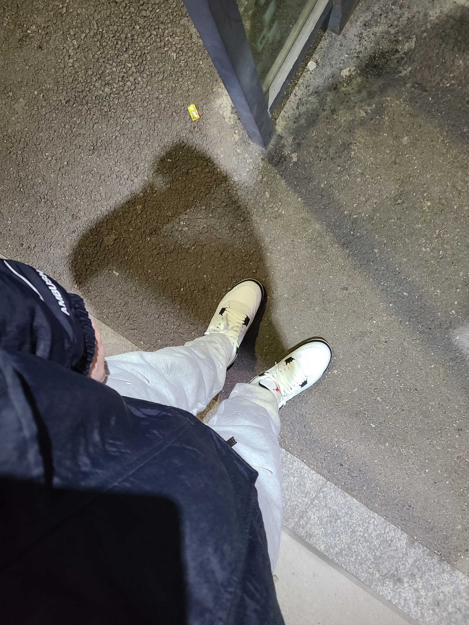 (W) Nike x Ambush NBA Collection Nets Jacket - US/EU, Nike NRG Swoosh Logo Pants Grey Heather 착용 스타일 - 1