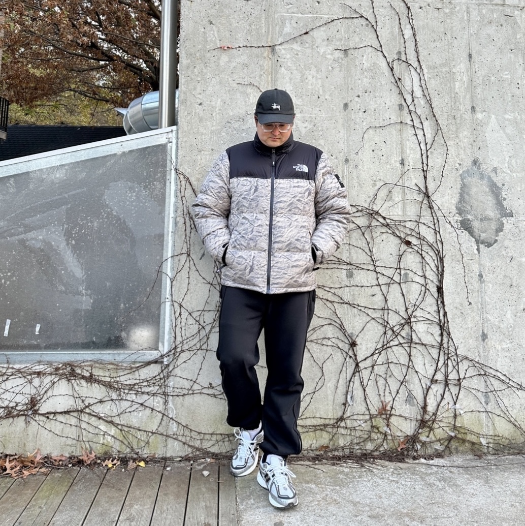Stussy Stock Low Pro Cap Black, Gentle Monster x Maison Margiela MM011 Clear Black Gradient 착용 스타일 - 1