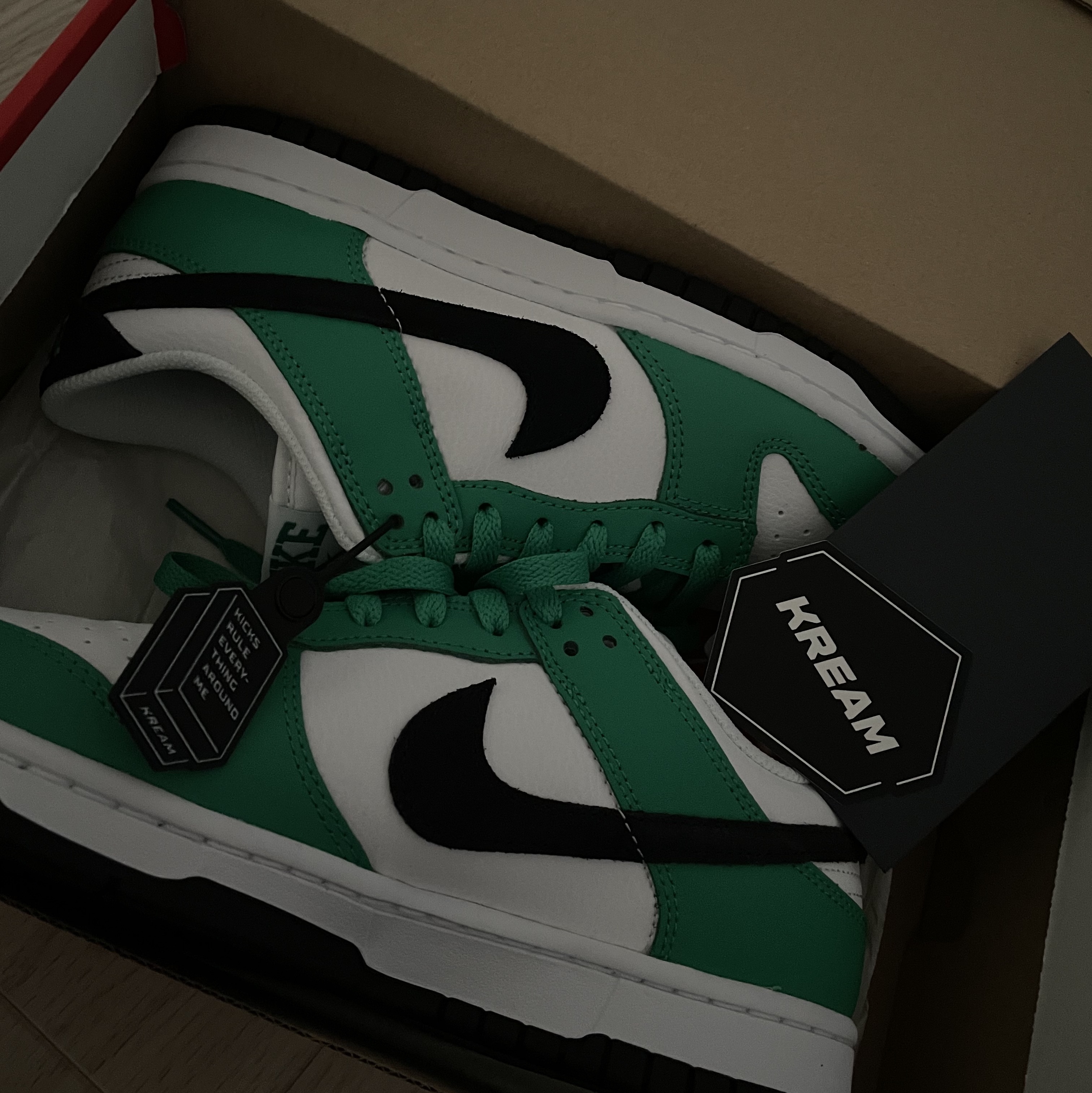 Nike Dunk Low White Green 착용 스타일
