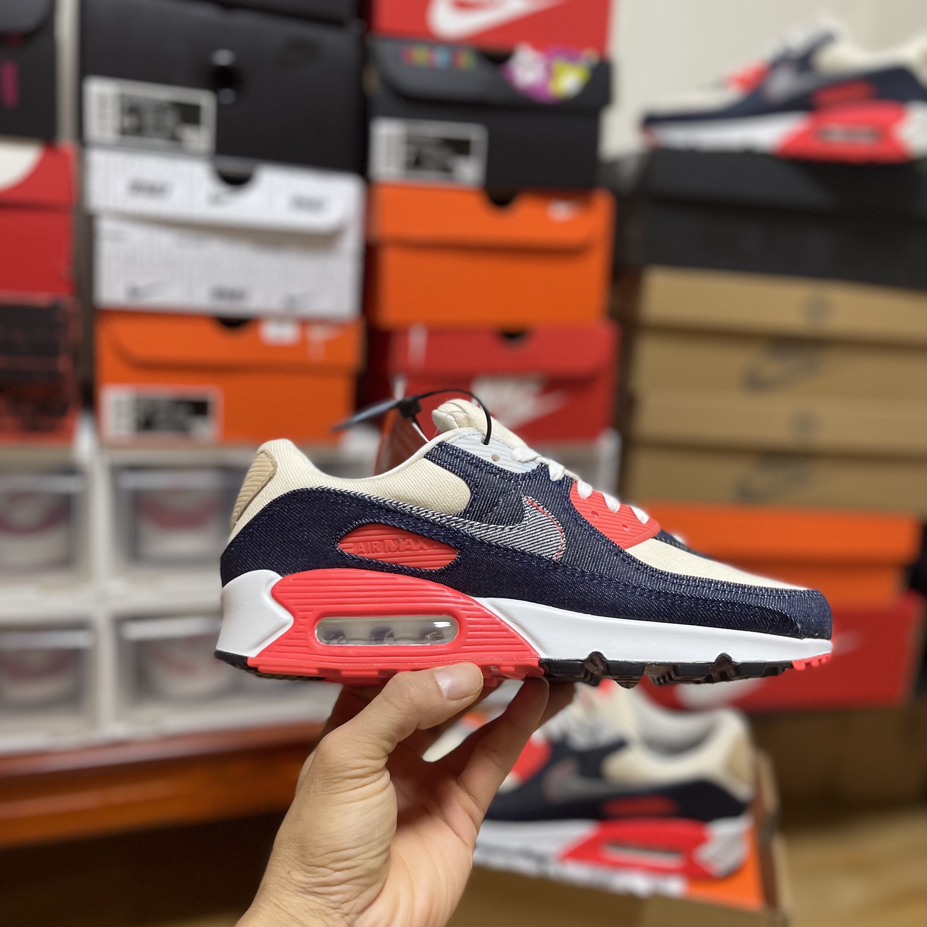 Nike x Denham Air Max 90 Infrared 착용 스타일