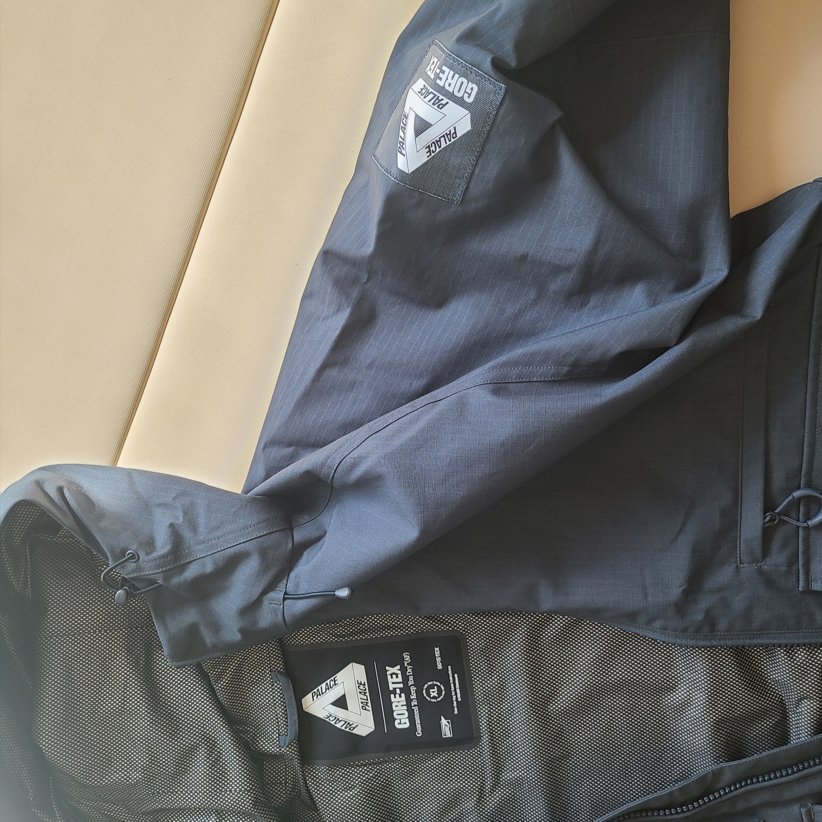 Palace Gore-Tex Cotton RS Jacket Navy - 23FW 착용 스타일 - 2