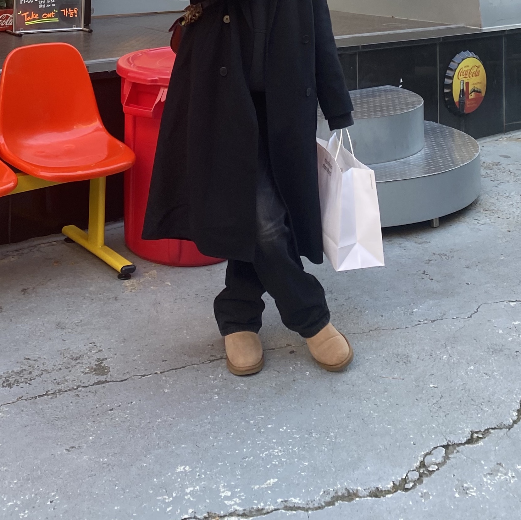 (W) UGG Classic Mini II Boots Chestnut 착용 스타일