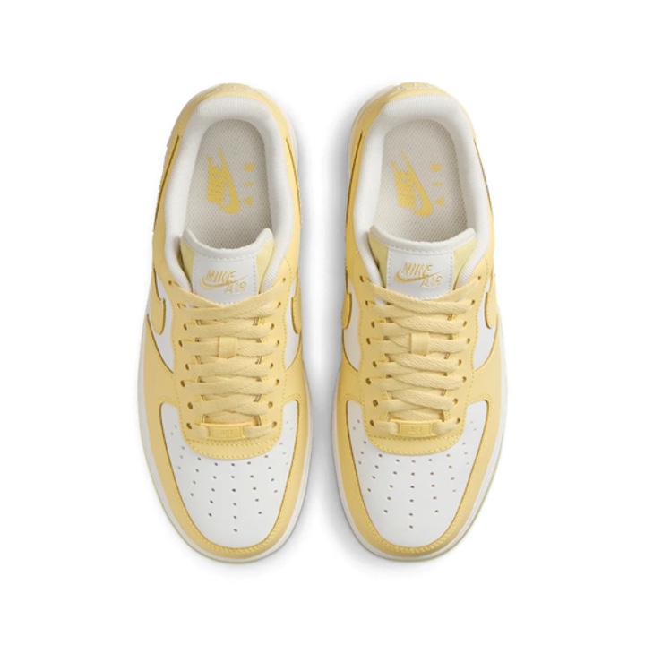 Nike Air Force 1 Low White Vivid Sulfur, Nike Air Force 1 Low Crater Light Lemon Twist 착용 스타일 - 4