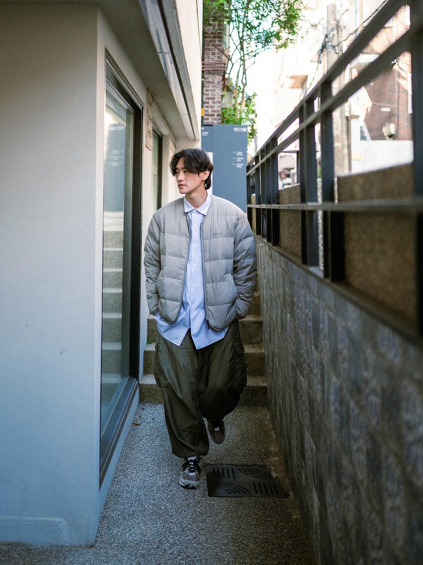 New Balance x JJJJound 991 Made in UK Grey 착용 스타일 - 1