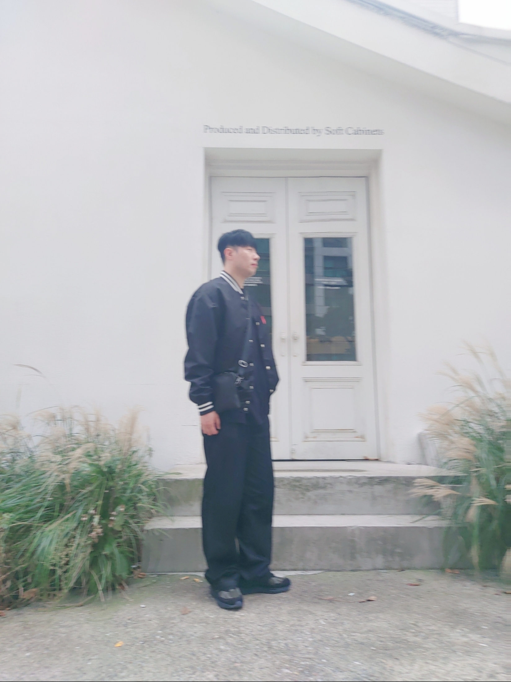 Human Made Nylon Stadium Jacket Black, New Balance x Stone Island 991v2 Made in UK Black Olive Night 착용 스타일 - 1