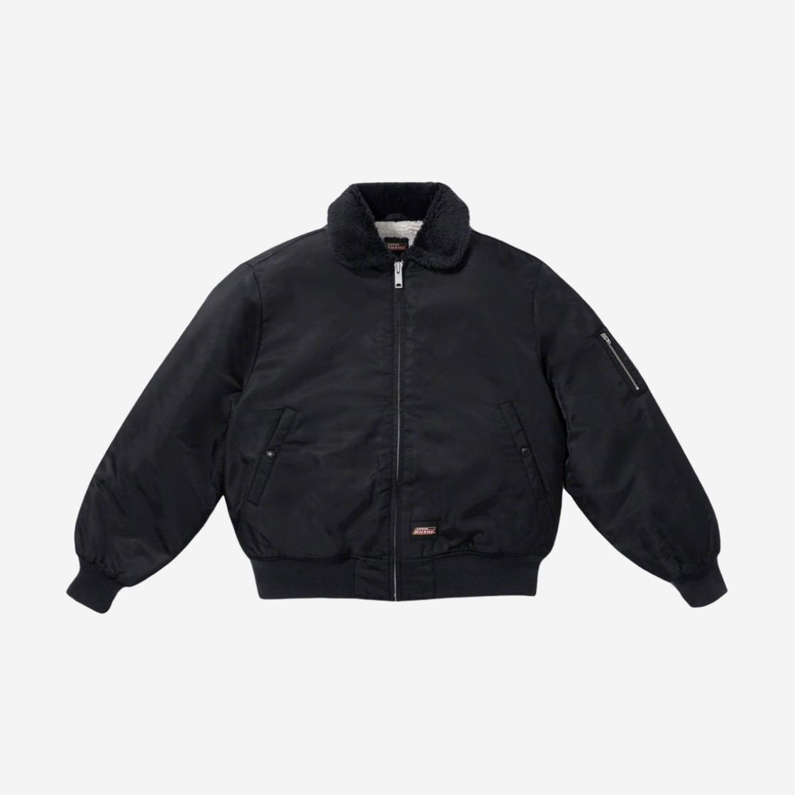 Supreme x Dickies Fur Collar Bomber Jacket Black - 23FW 상세 이미지 1