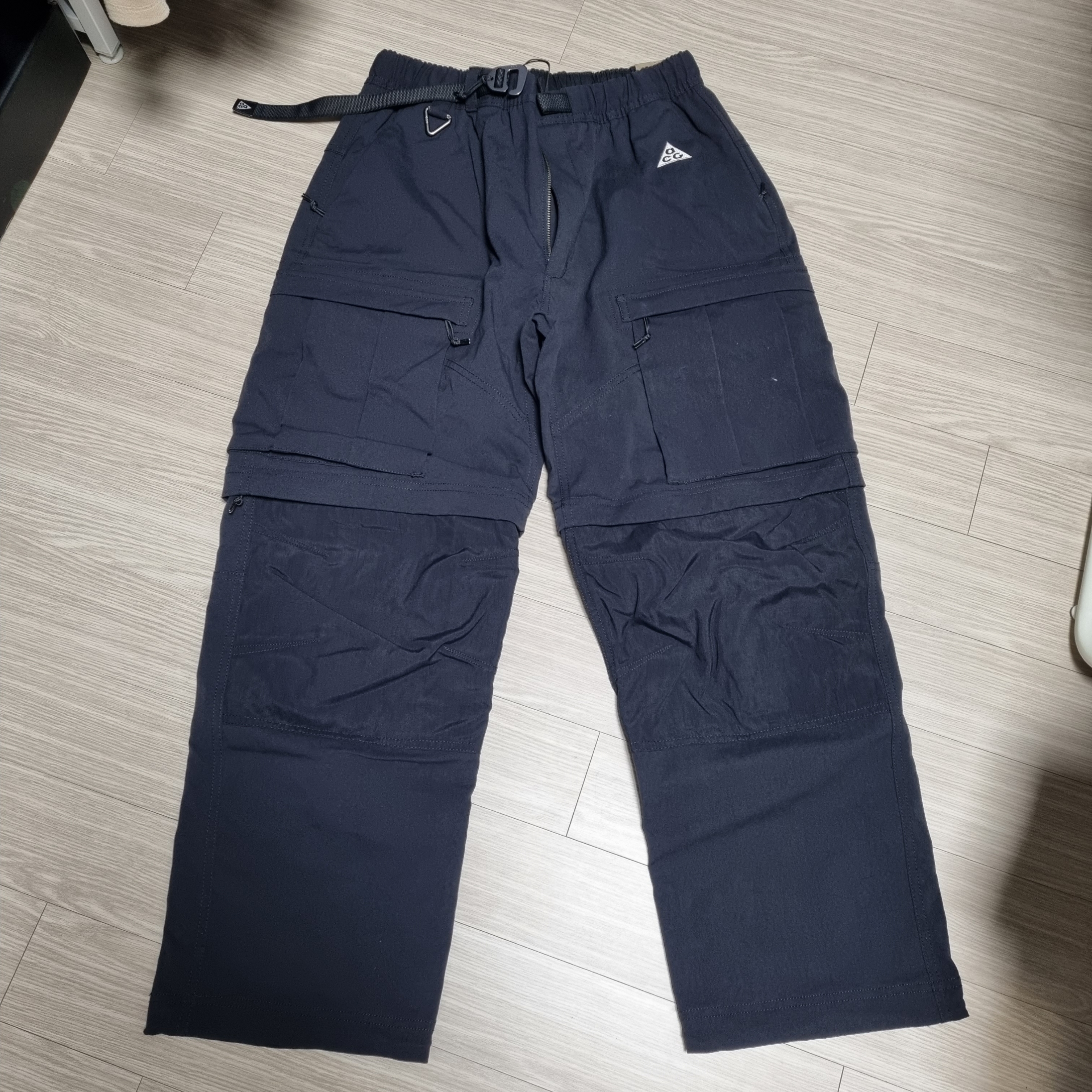 Nike ACG Smith Summit Cargo Pants Black Anthracite - Asia 착용 스타일