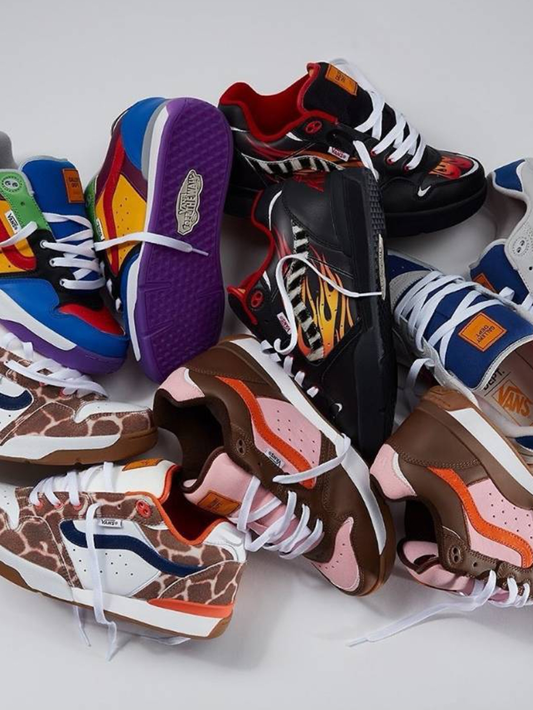 Vans Vault x Gallery Dept. Rowley XLT LX Blue Steel, Vans Vault x Gallery Dept. Rowley XLT LX Giraffe 착용 스타일 - 3