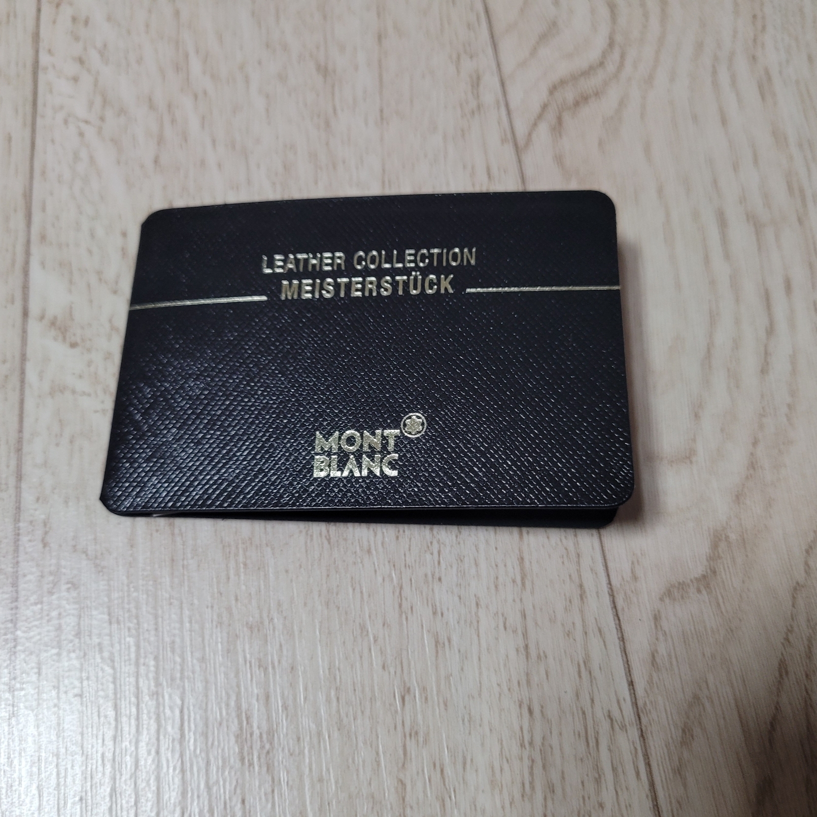 Montblanc Meisterstuck 6cc Pocket Card Holder Black 착용 스타일 - 4
