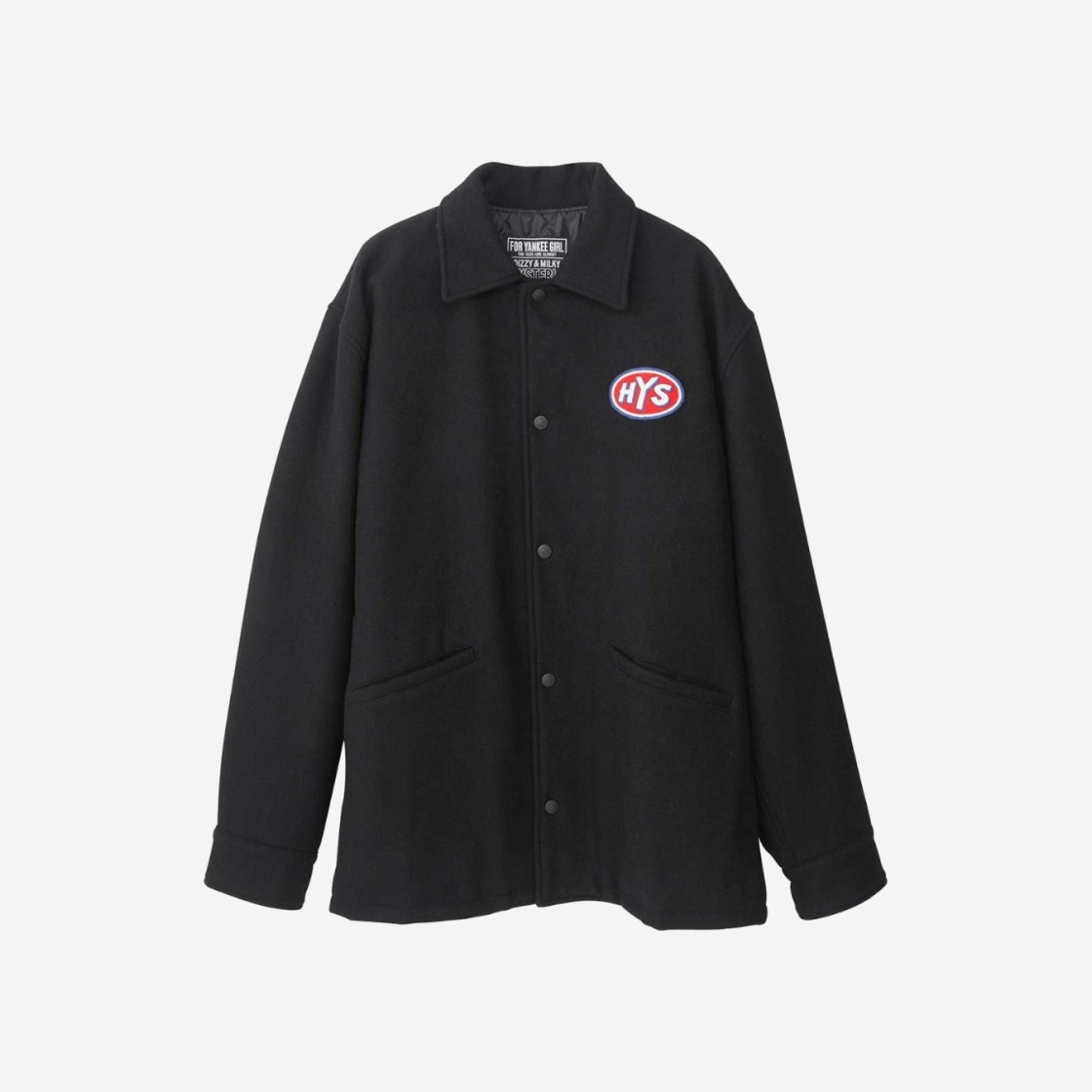 Hysteric Glamour SBM Hotrod Embroidery Coach Jacket Black 상세 이미지 2