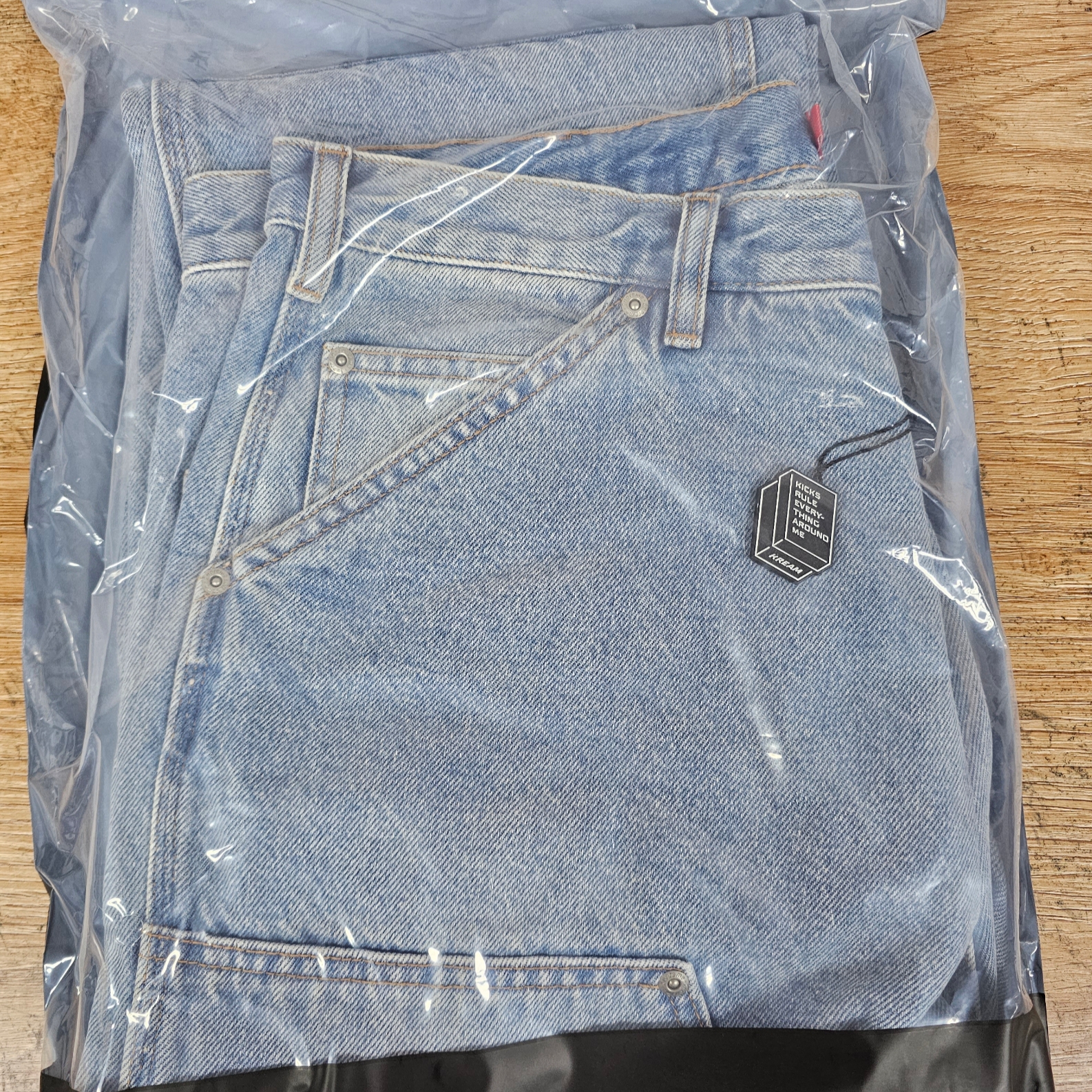 Supreme Double Knee Painter Pant Washed Blue - 23SS 착용 스타일