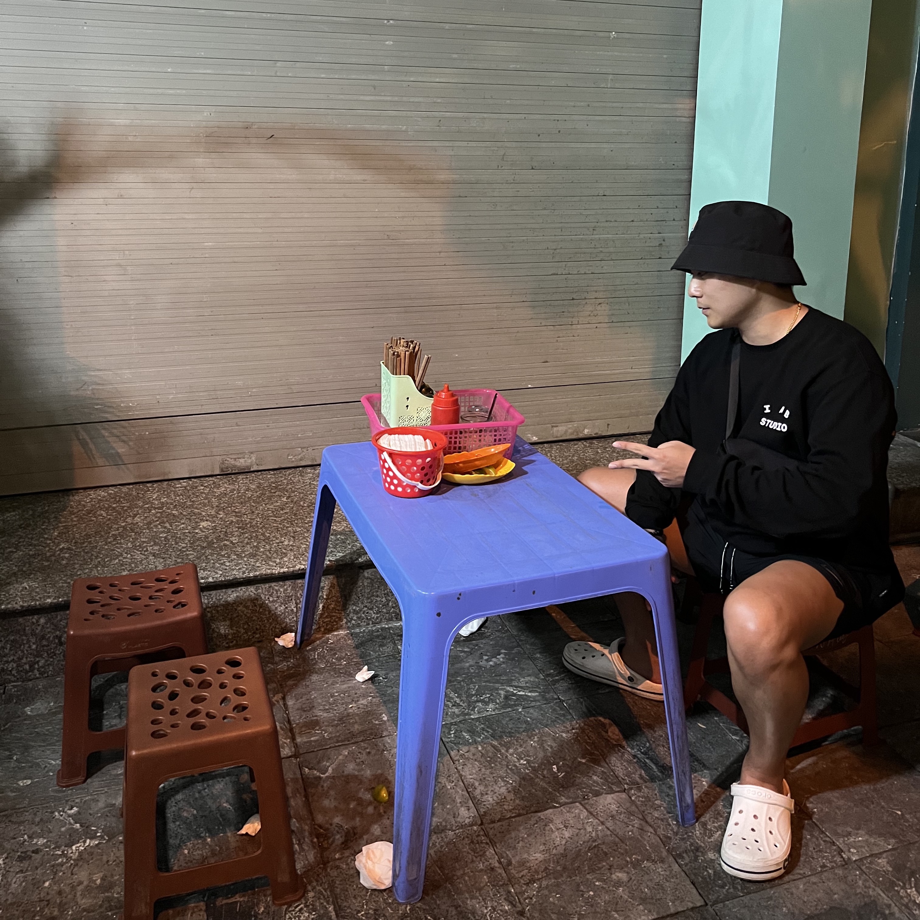 IAB Studio Long Sleeve Black - 23FW, Nike ACG Ruckel Ridge Gunsmoke 착용 스타일 - 3