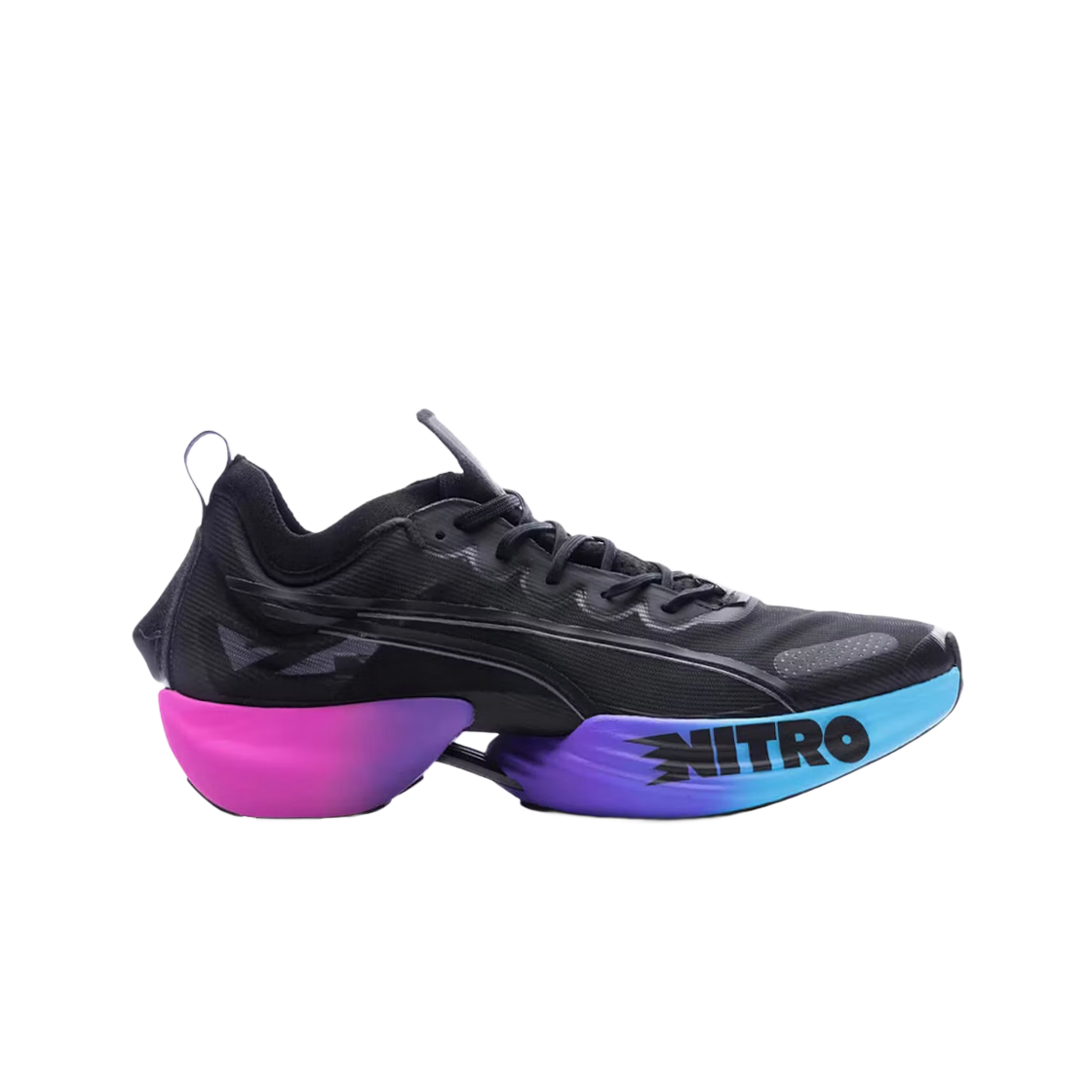푸마 패스트-알 나이트로 엘리트 블랙 루미너스 블루(Puma Fast-R Nitro Elite Black Luminous Blue)