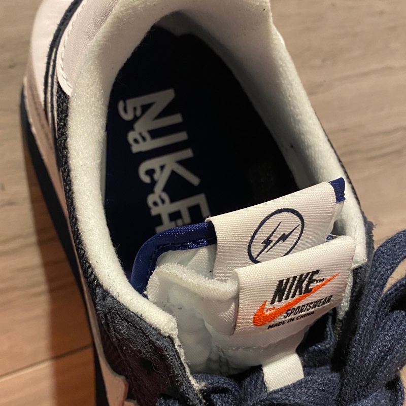 Nike x Sacai x Fragment LDWaffle Blackened Blue 착용 스타일 - 3