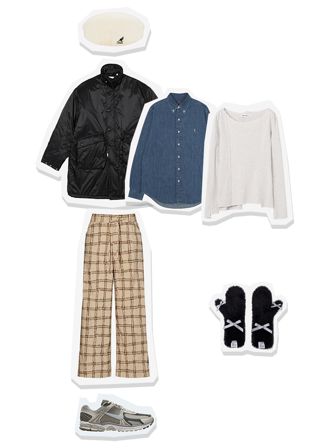 Fetch Primaloft Balmacaan Coat Black, Millo Women Cut-Off Inquisition T-Shirt White Melange 착용 스타일 - 1