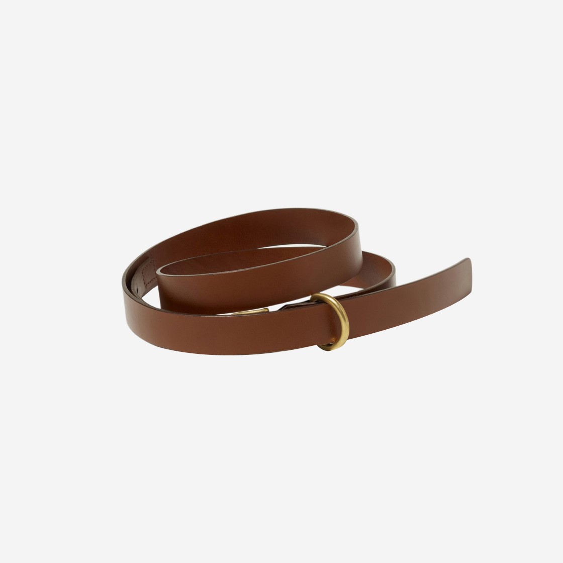 Auralee Leather Belt Brown 상세 이미지 1